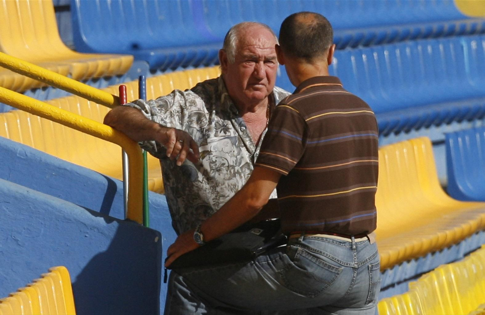 Manolo Cardo, en una visita al viejo Carranza en 2008.