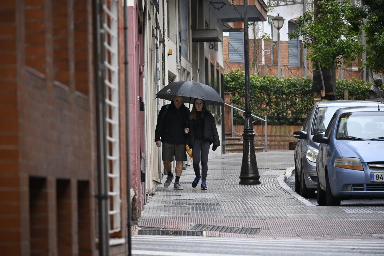 Imágenes de lluvia en la mañana del Domingo