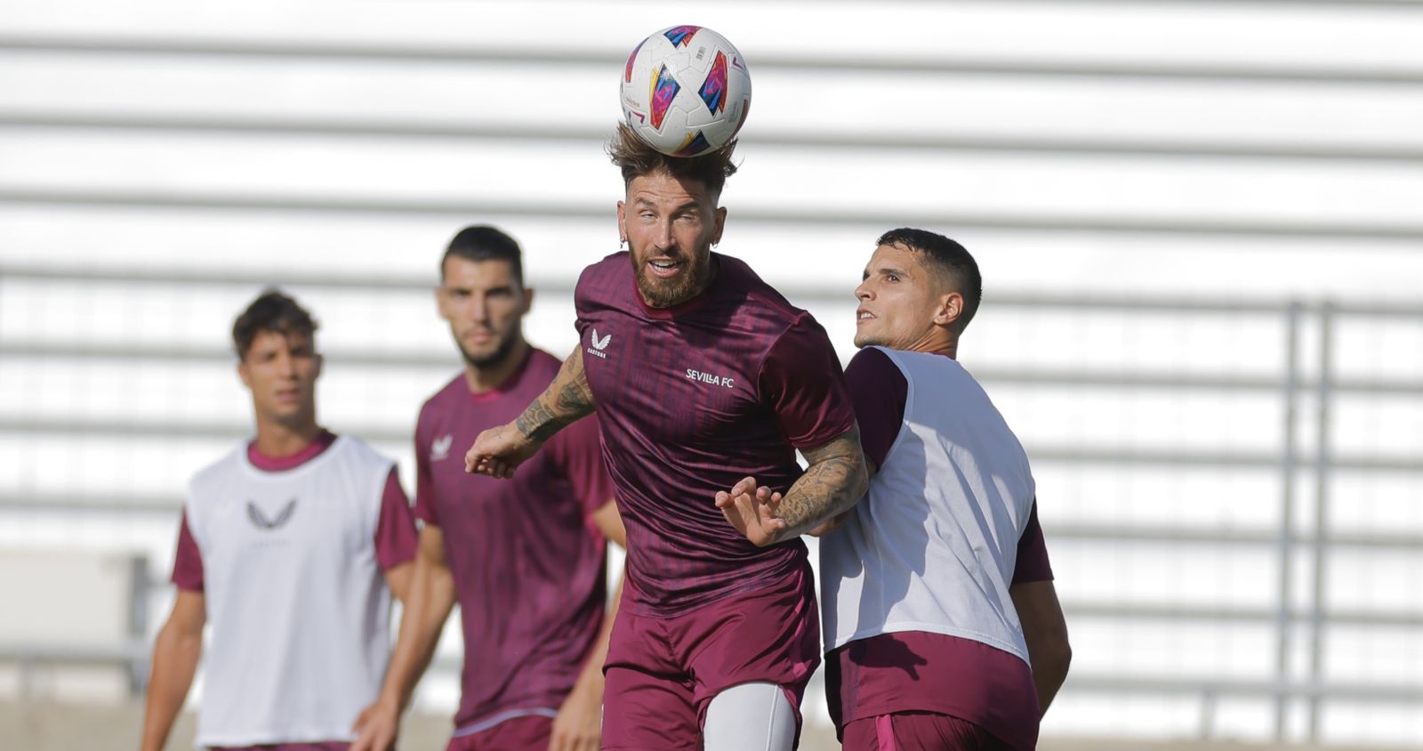 Las fotos del primer entrenamiento de Sergio Ramos tras su regreso al Sevilla FC