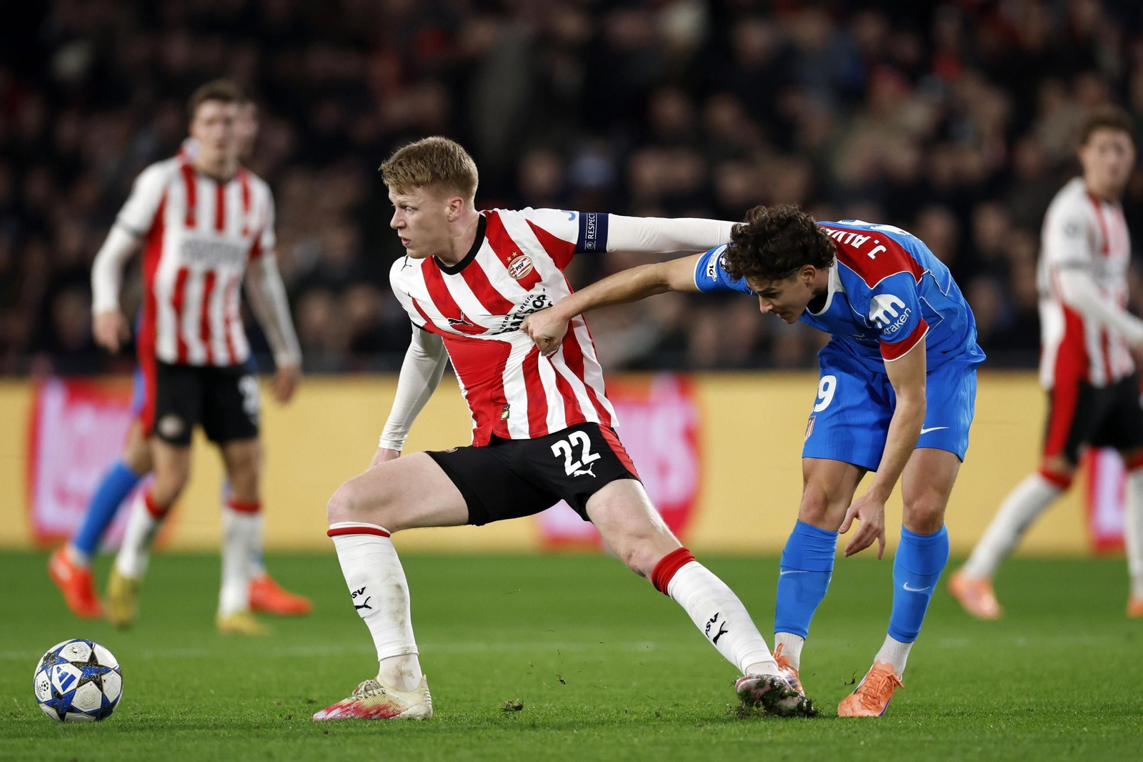 Las imágenes del PSV Eindhoven-Atlético de Madrid