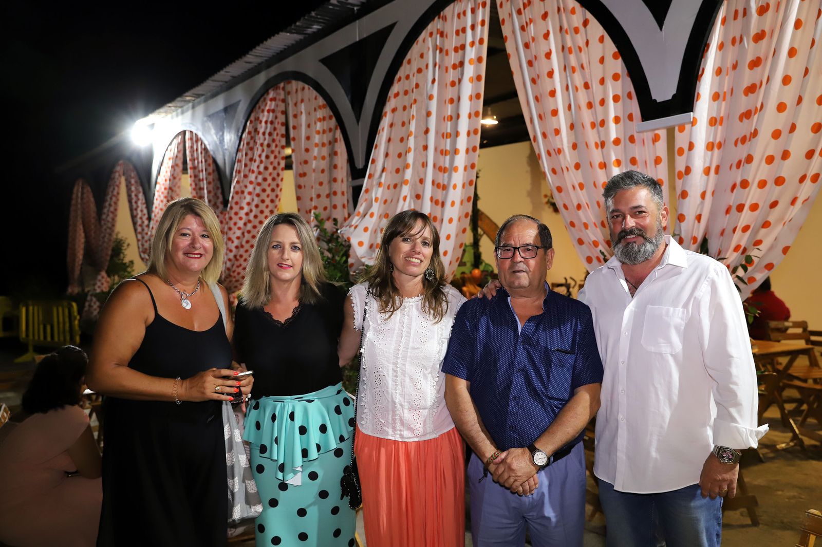 Laura Álvarez y Rubén Pérez en la verbena de Las Tablas.