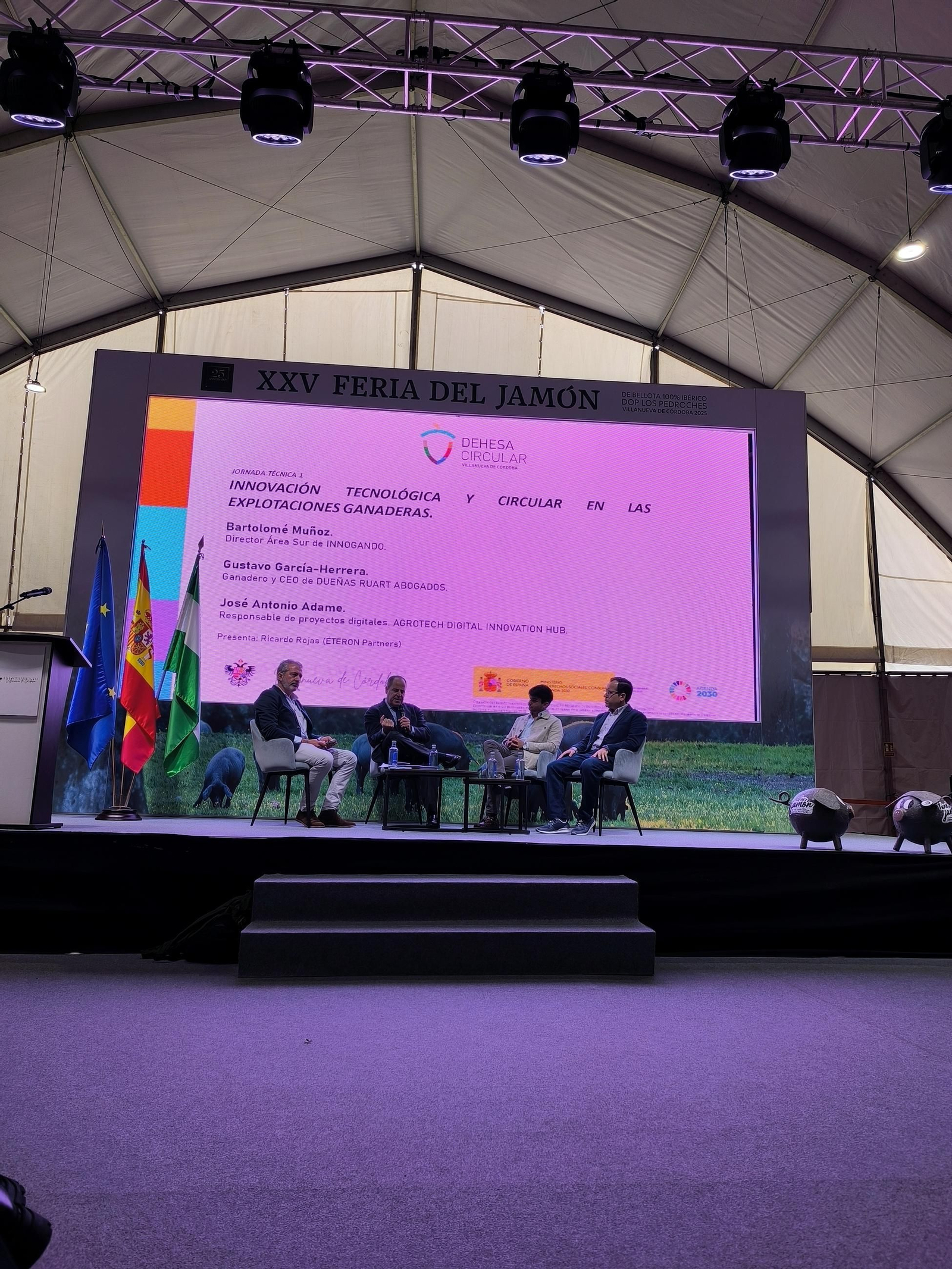 Inauguración de la XXV Feria del Jamón 100% Ibérico de Los Pedroches en Villanueva de Córdoba