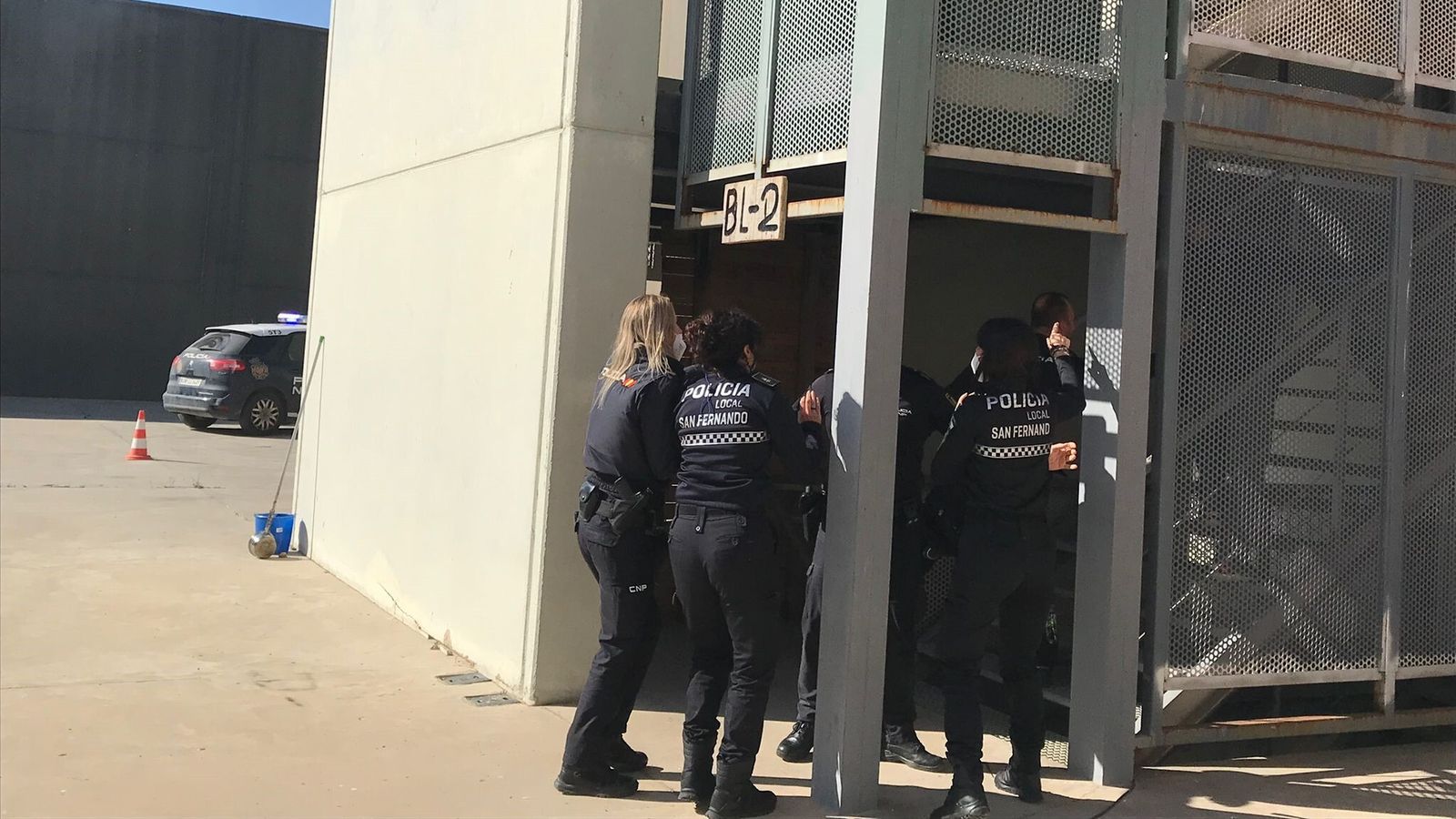 Jornadas de los bomberos con la Policía Local y Nacional en San Fernando