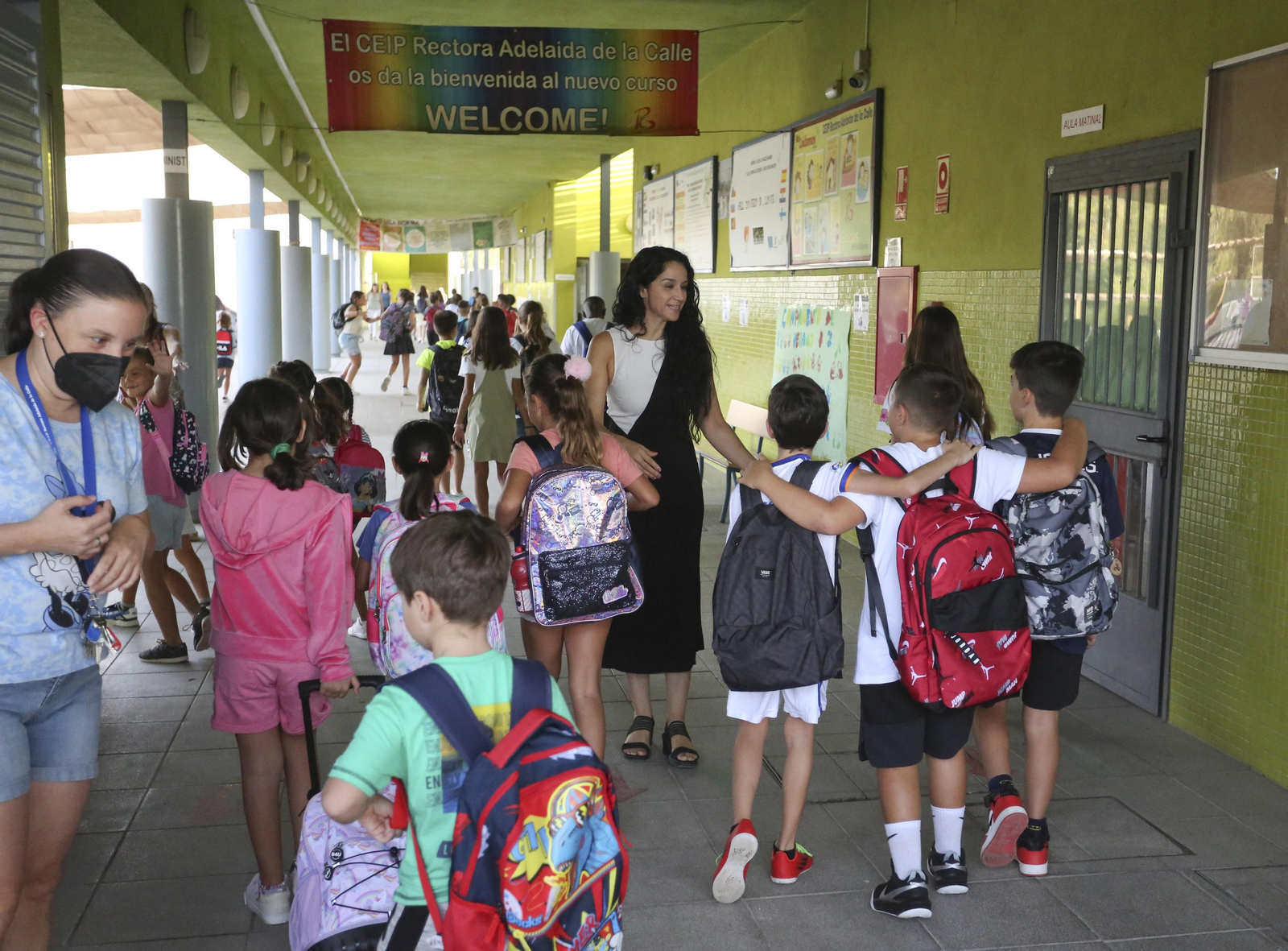 Regreso a las clases el año pasado en Málaga