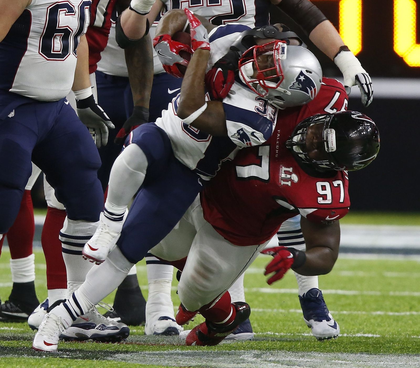 La final de la Super Bowl entre los Patriots y los Falcons