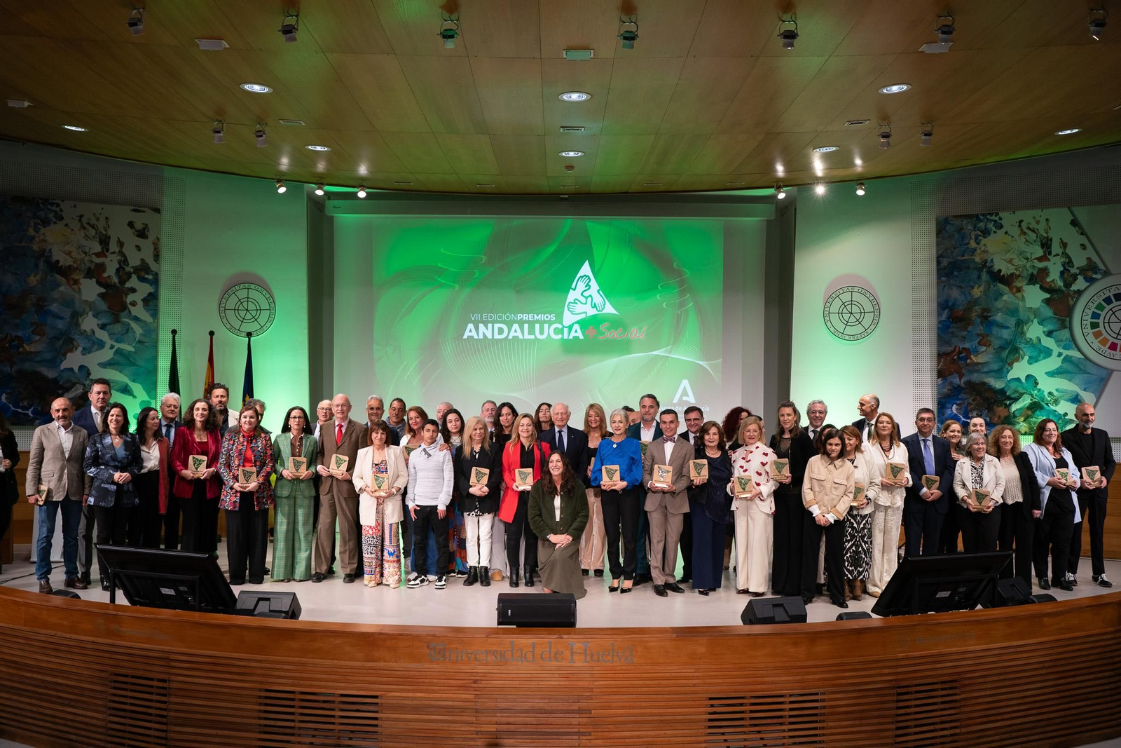 Imágenes de la VII edición de los Premios Andalucía + Social en la Universidad de Huelva