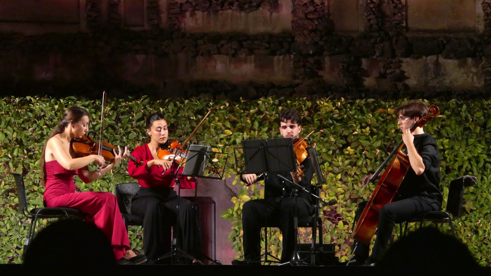 El Cuarteto Bruma anoche en el Espacio Turina