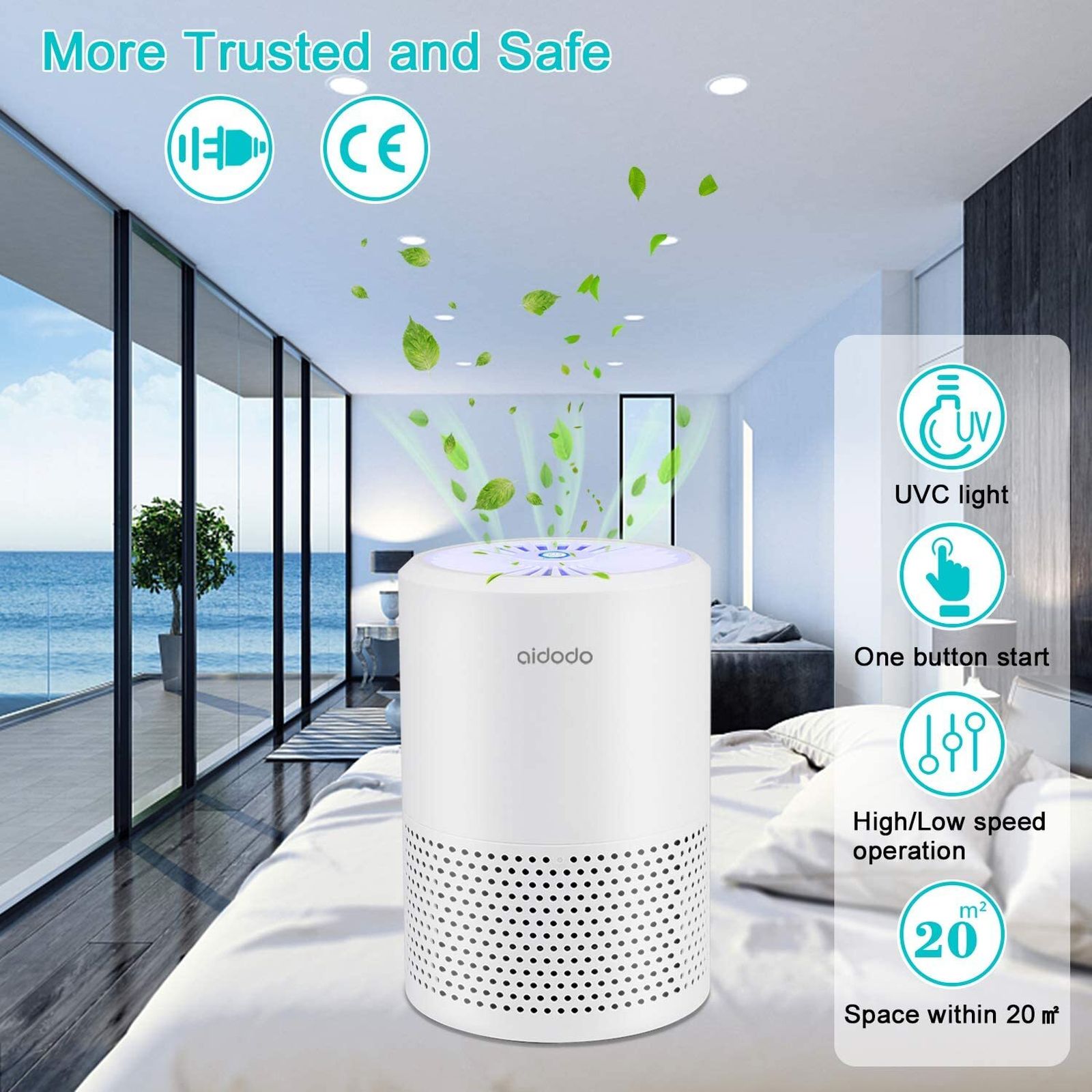 Aidodo Purificar de aire portátil