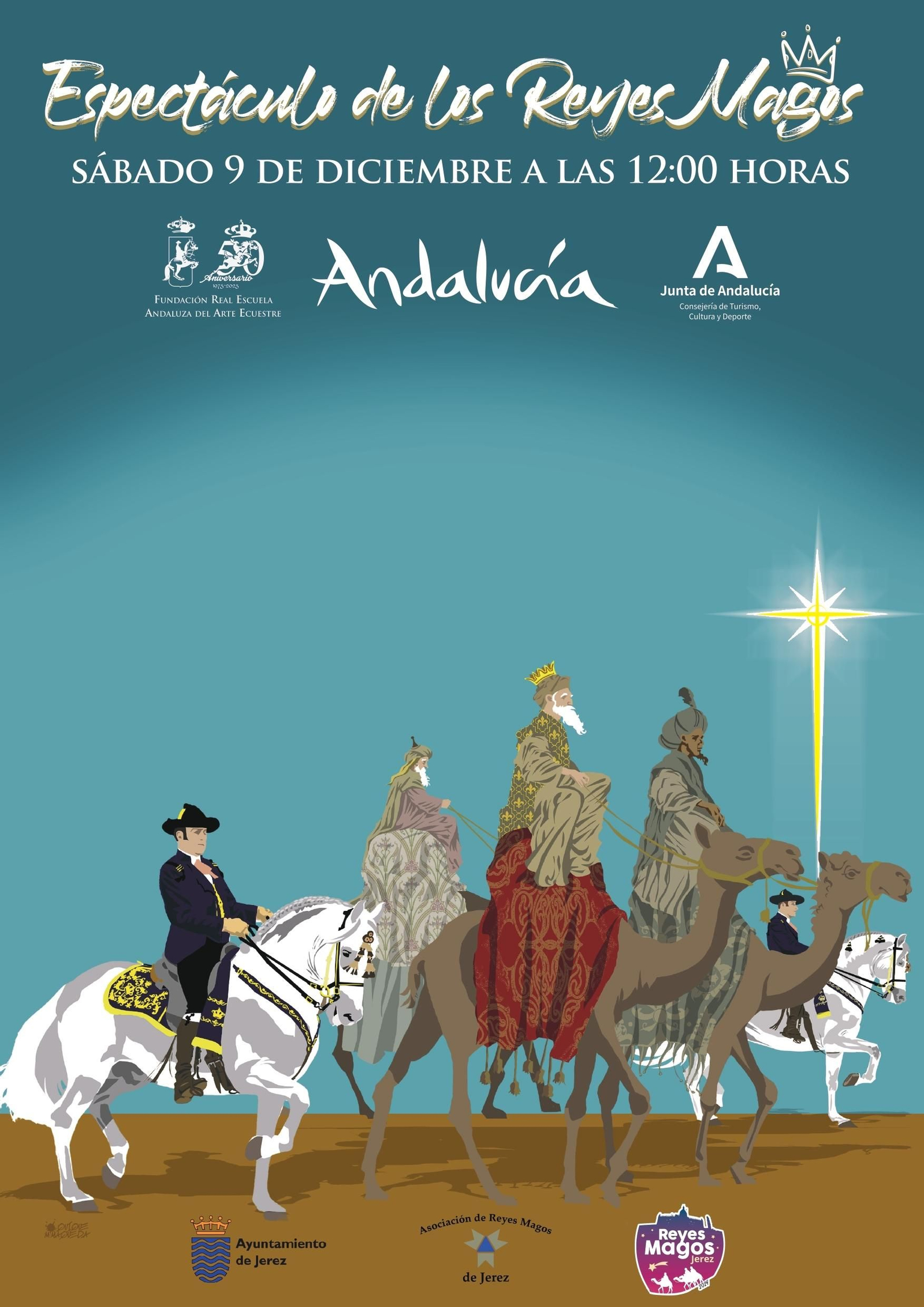 Cartel de la gala a beneficio de los Reyes Magos de Jerez