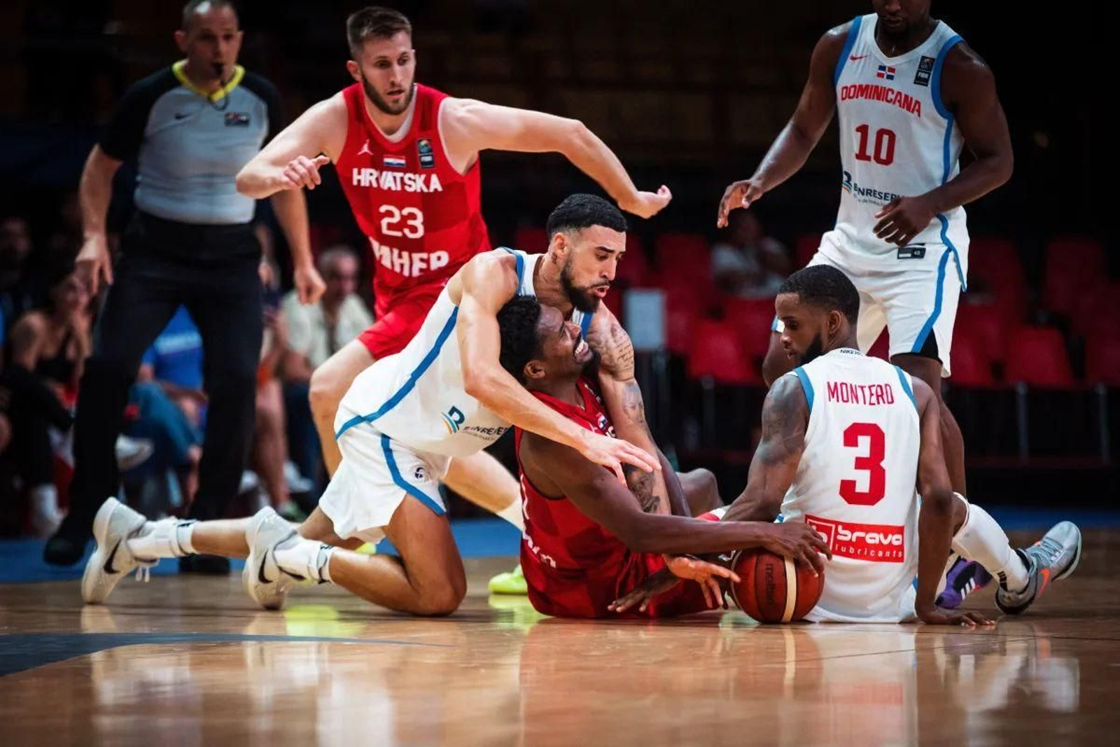 Duarte y Montero, con la selección dominicana.