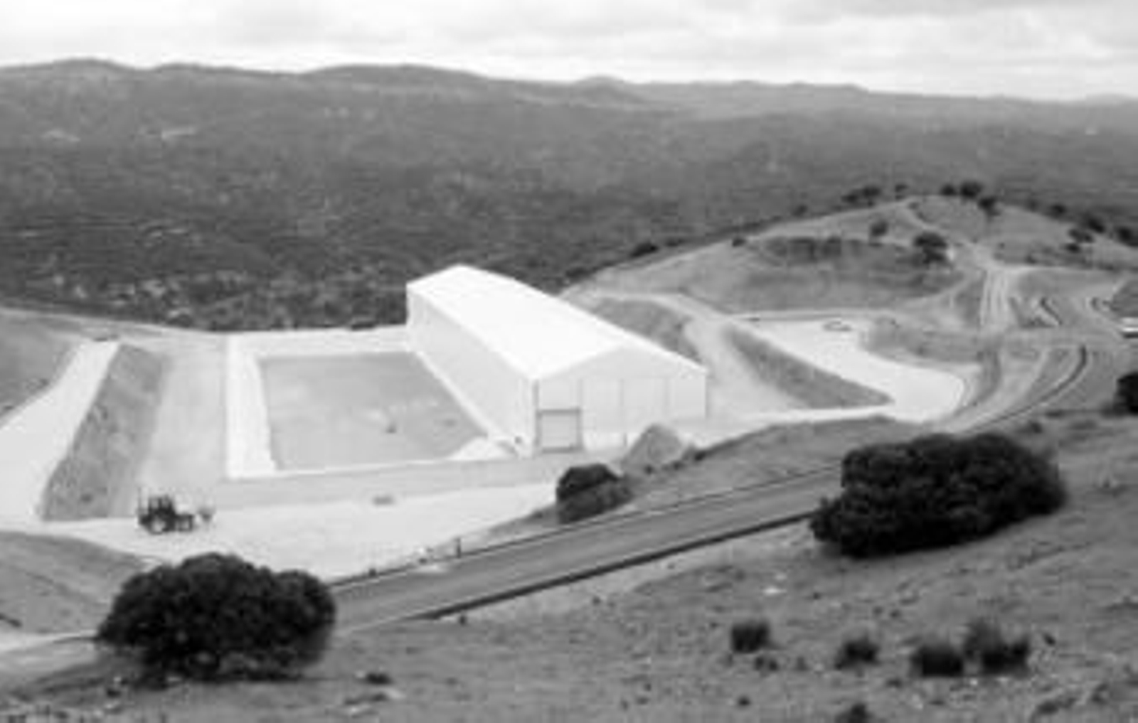 Edificio que acogerá los restos radiactivos de muy baja intensidad en la cental de El Cabril.