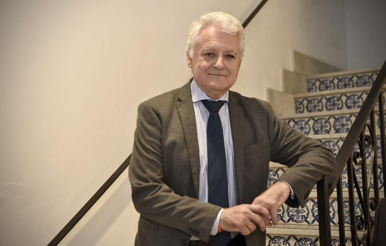 Juan Miguel Vega, este sábado en la sede del Consejo de Cofradías.