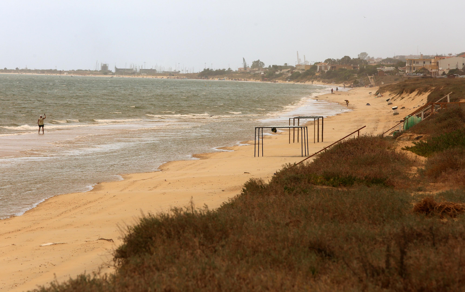 Las consecuencias del incendio en Mazagón