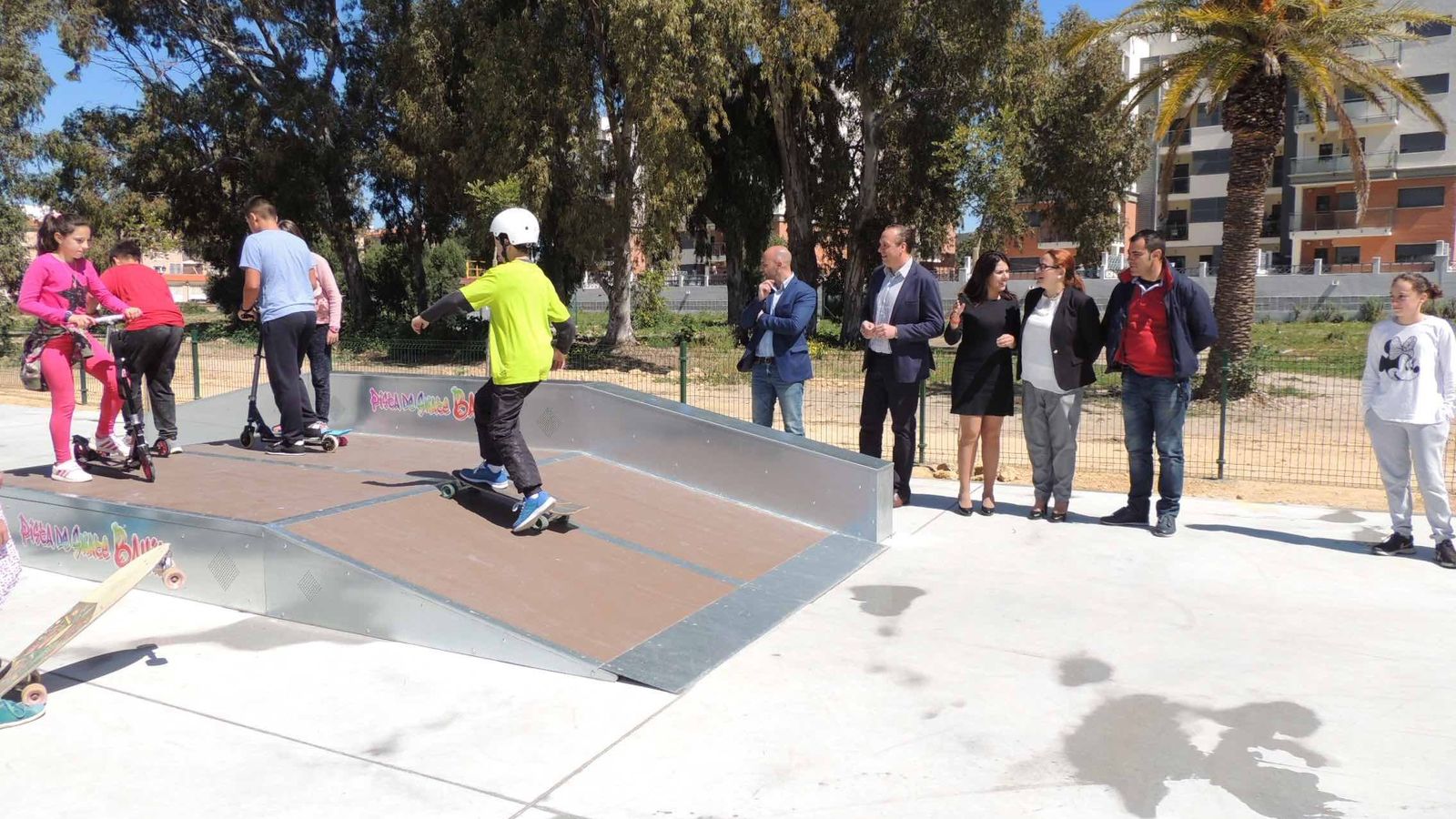 Imagen de la inauguración del parque en 2016.
