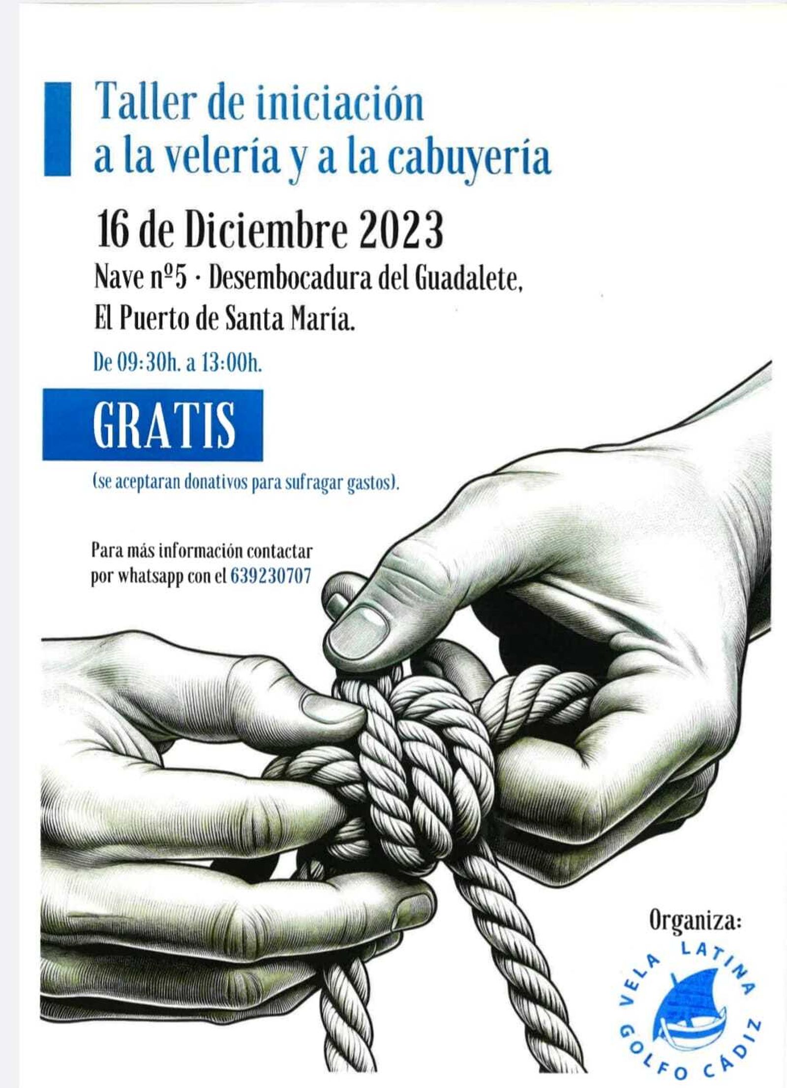 El taller se celebrará este próximo sábado.