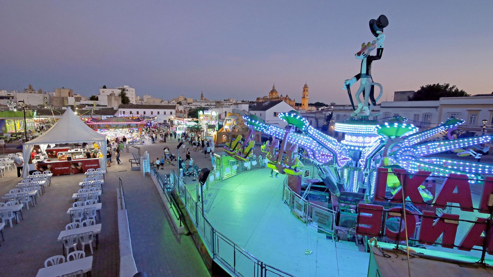 Las atracciones de la plaza Belén ya están abiertas