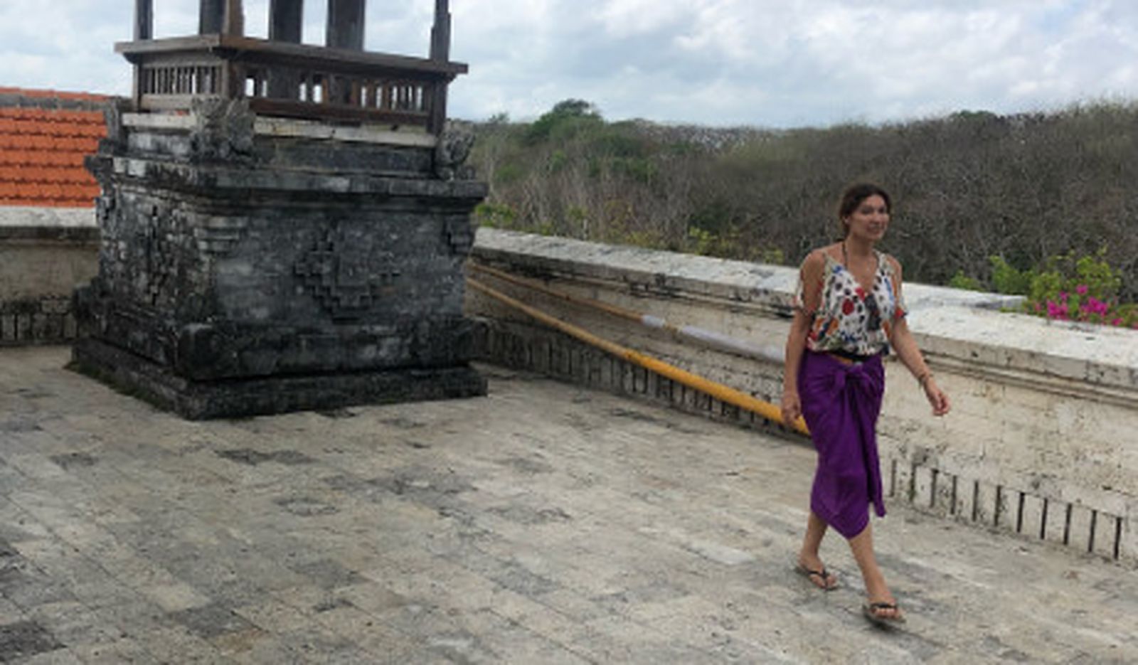 Raquel Revuelta, en una de las fotos de su viaje por Indonesia.