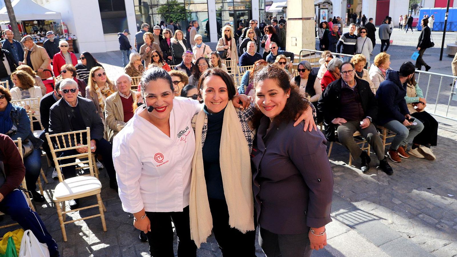 Las Gemelas de Jerez, en su showcooking en La Plaza.