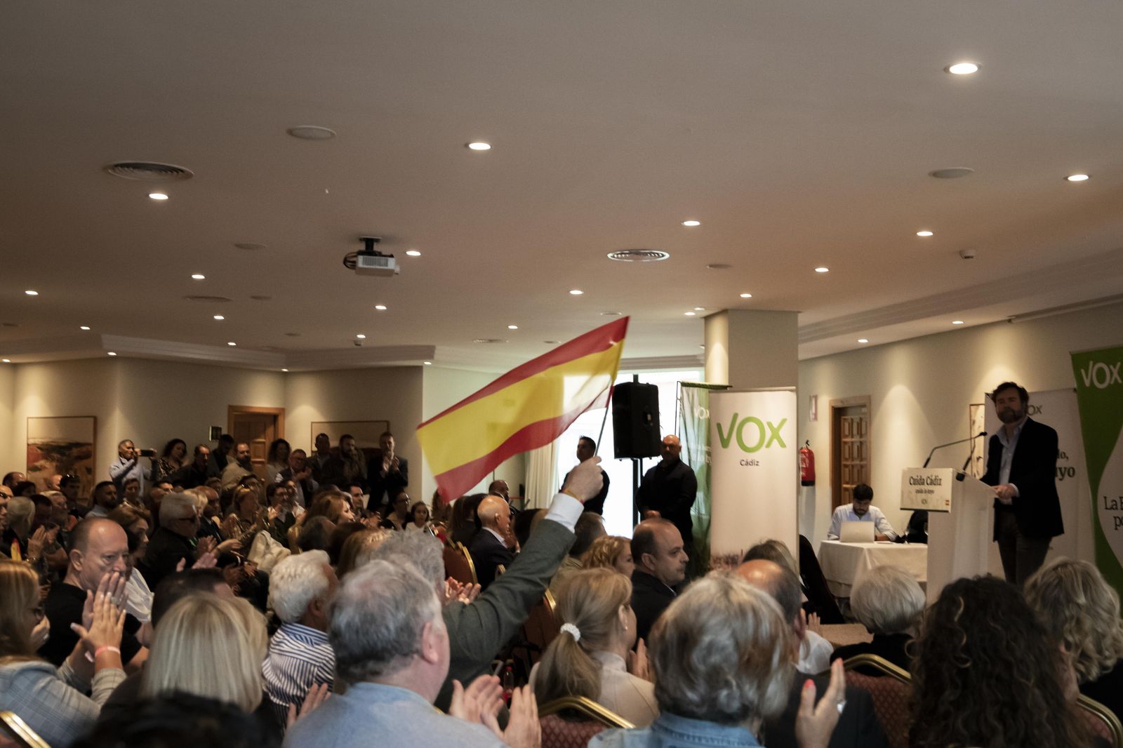 Espinosa de los Monteros, en un mitin de Vox en Jerez