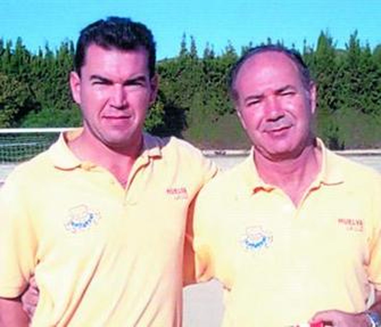 José Manuel Rodríguez (i) y Manuel Rodríguez, en El Vendrell.