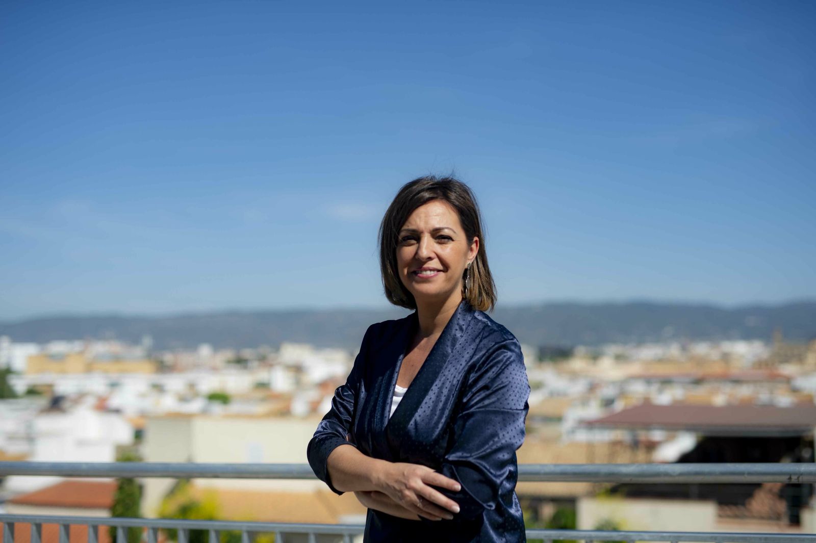 Isabel Ambrosio, en el mirador de Osario Romano