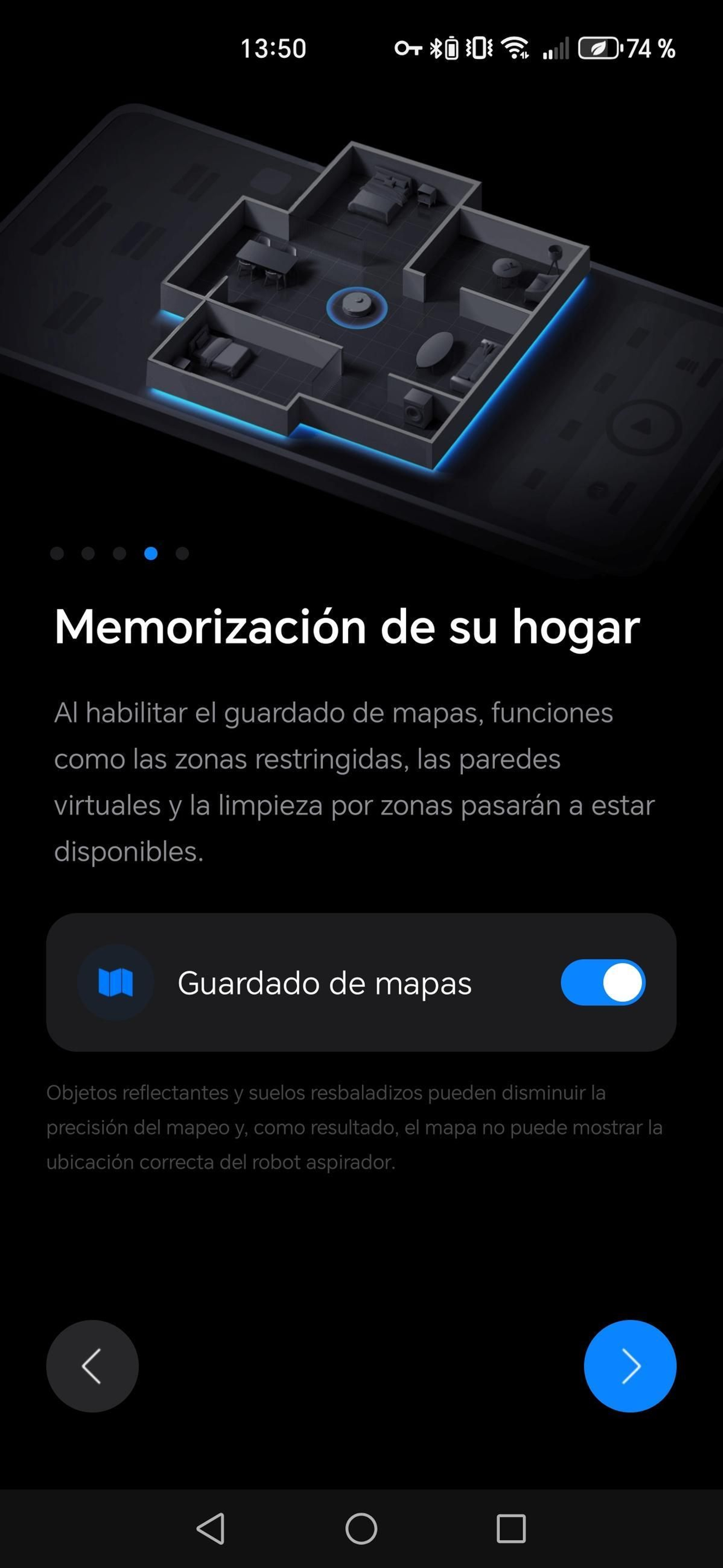 Aplicación Roborock - Robot aspirador Saros Z70