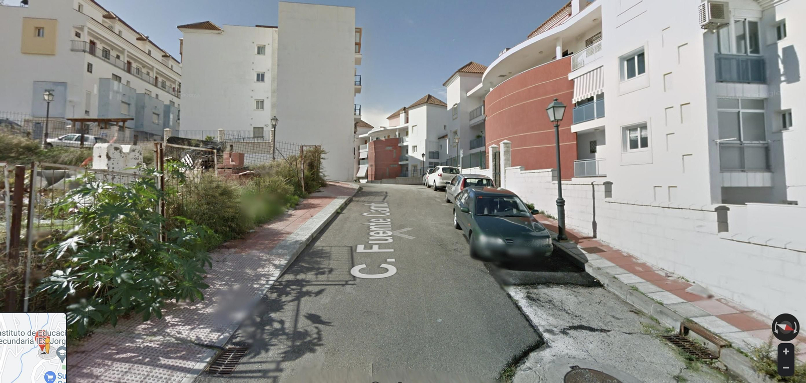 Calle en la que se ha producido el incendio.