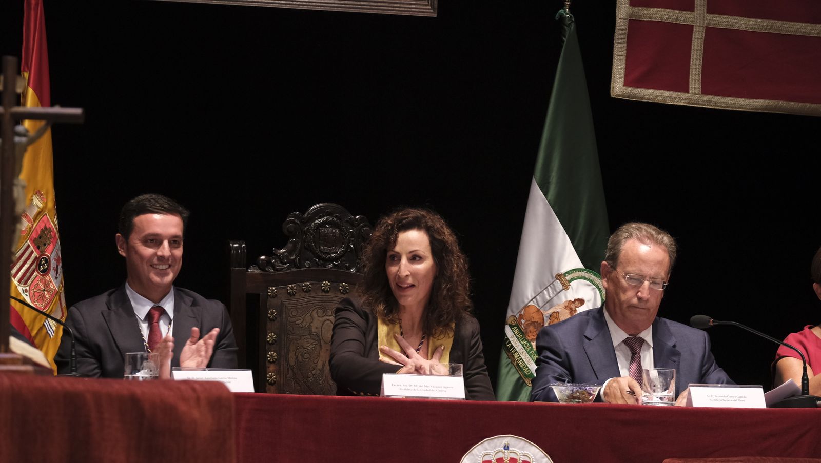 Imágenes de la investidura como Alcaldesa de Almería, de María del Mar Vázquez Agüero