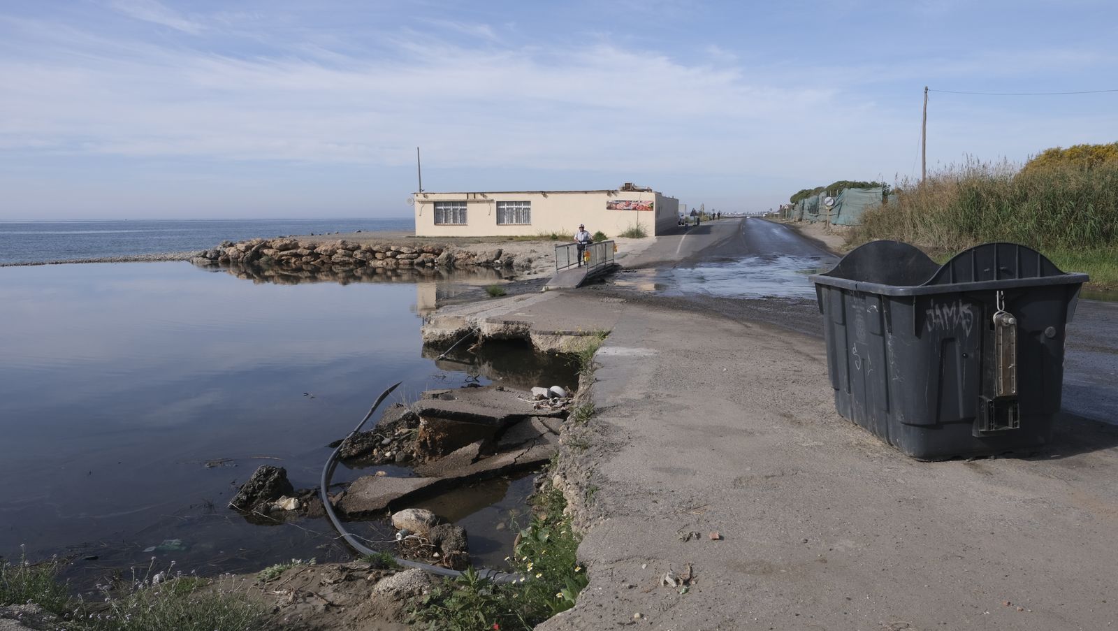 Imágenes del 'lago artificial' de Costacabana