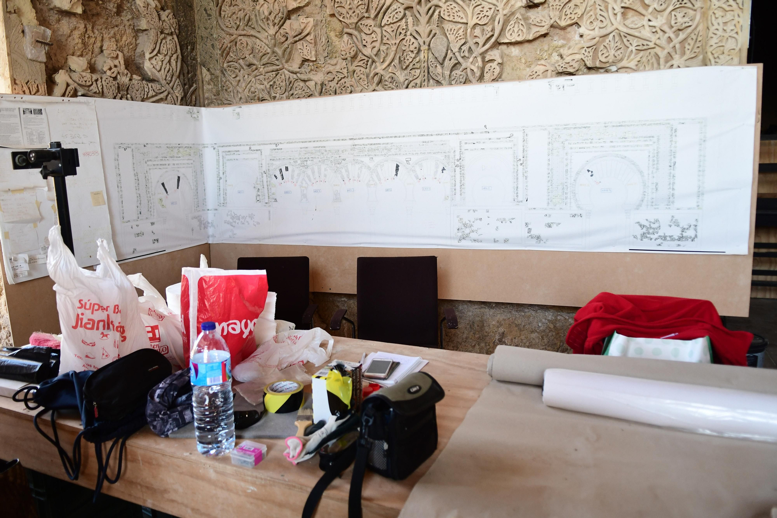 La restauración del Salón Rico de Medina Azahara, en imágenes
