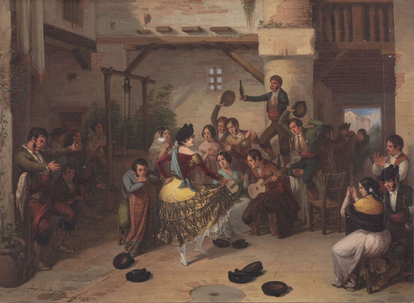 ’Una bolera bailando el vito’ (1848) de Joaquín Domínguez Bécquer.