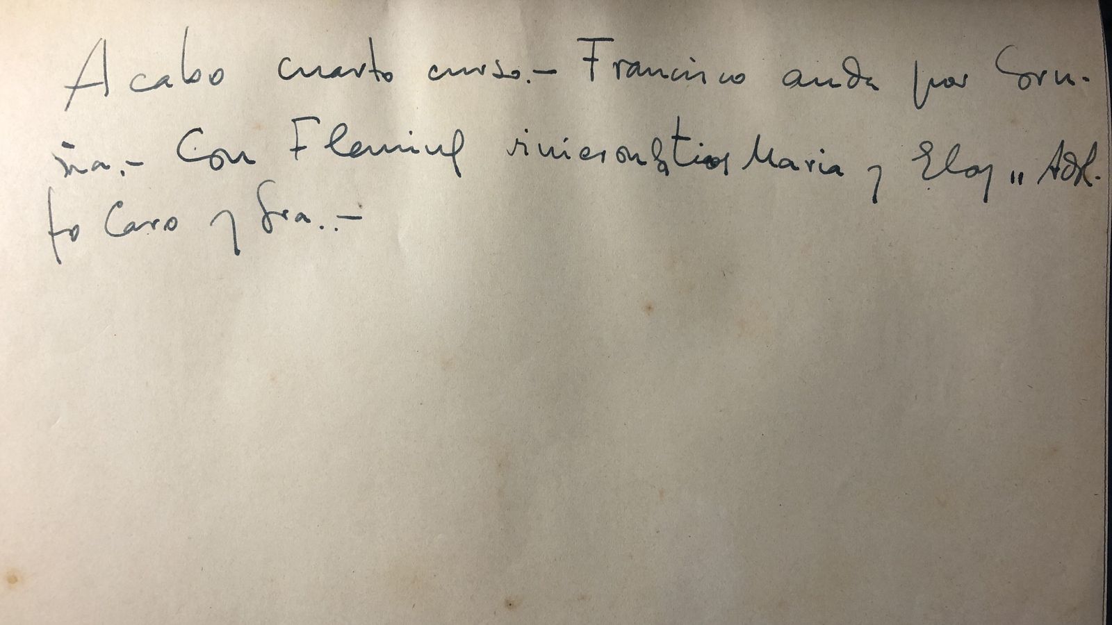 Una de las anotaciones del libro.