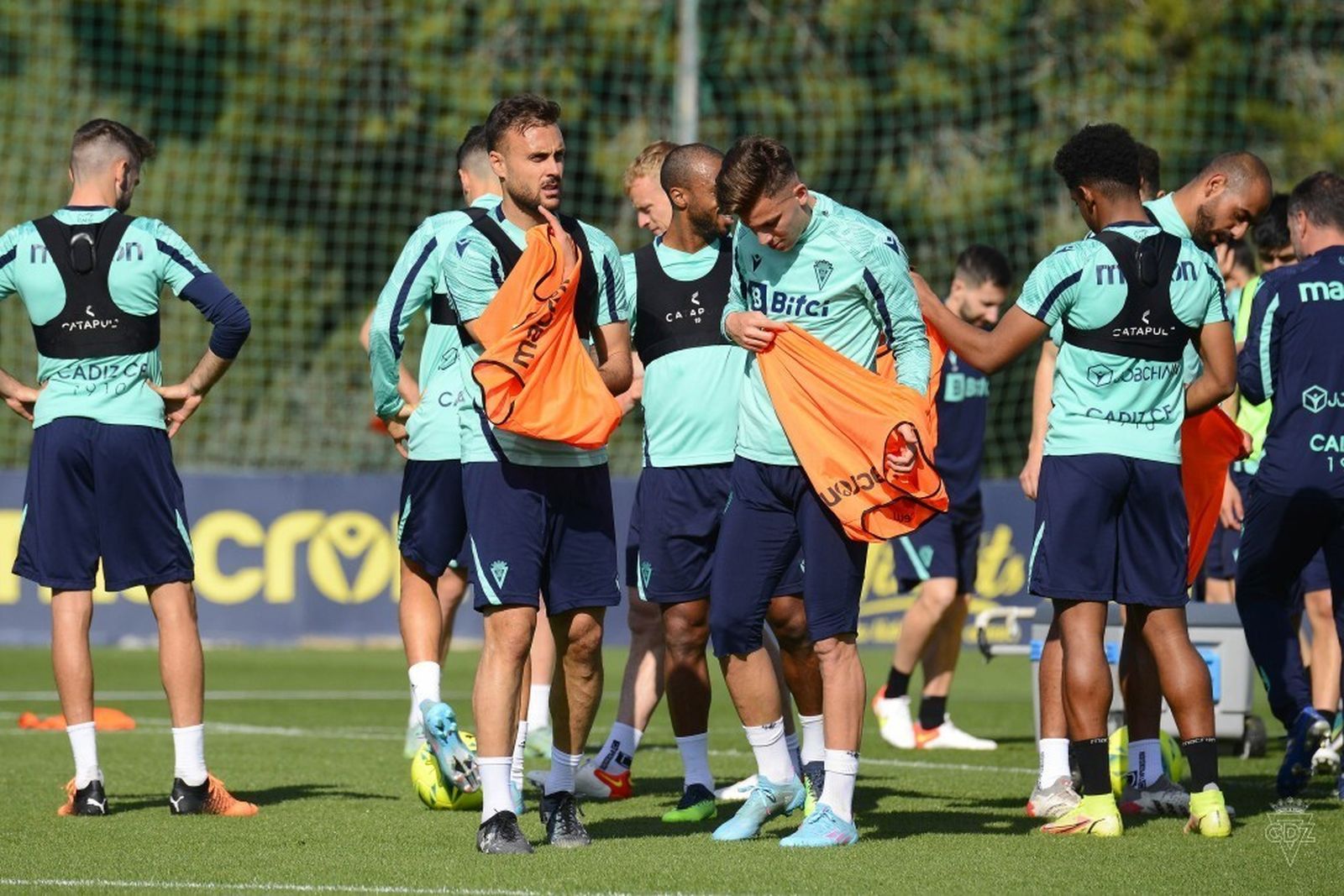 Un entrenamiento del Cádiz.