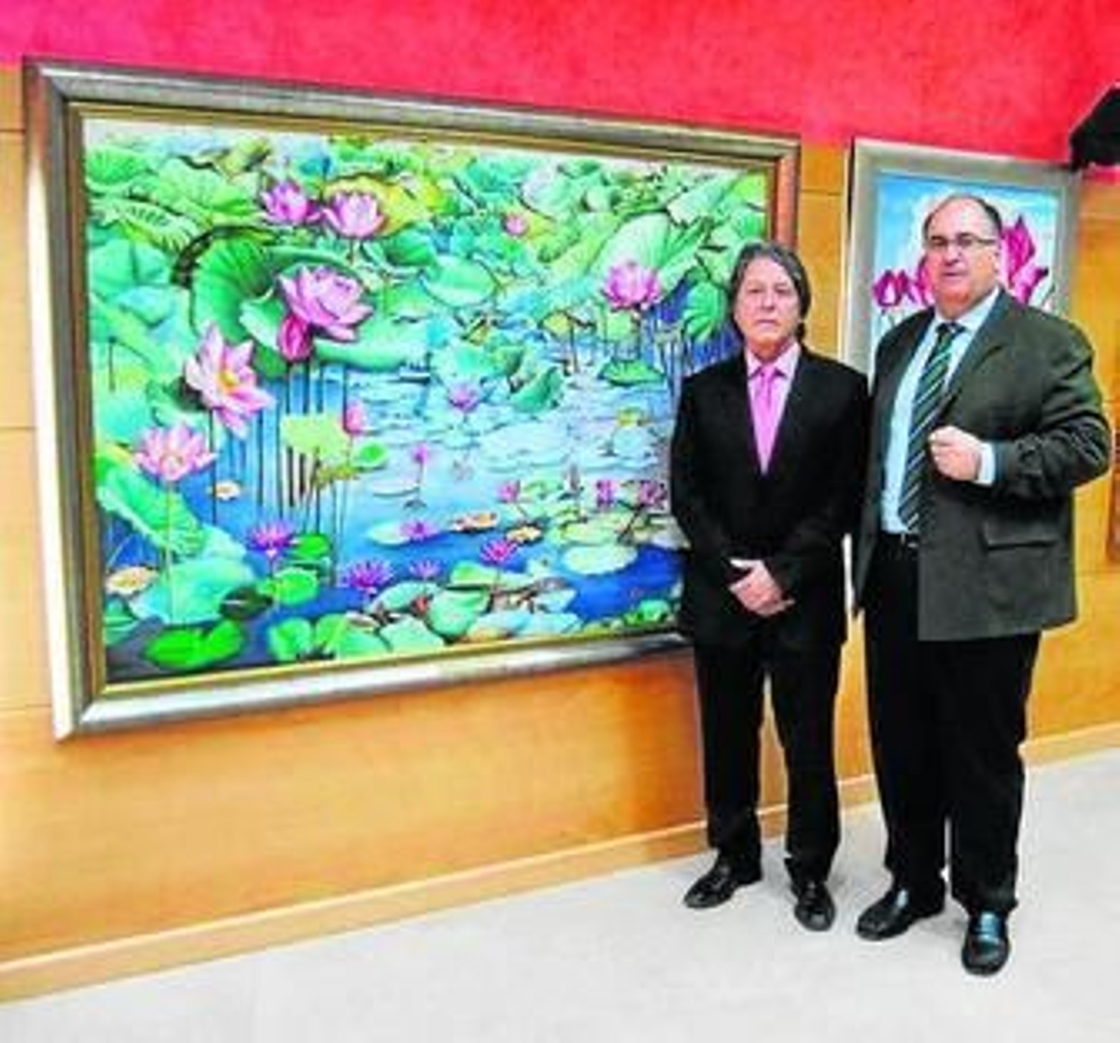 Capel Molina junto al alcalde de Gádor, Eugenio Gonzálvez.