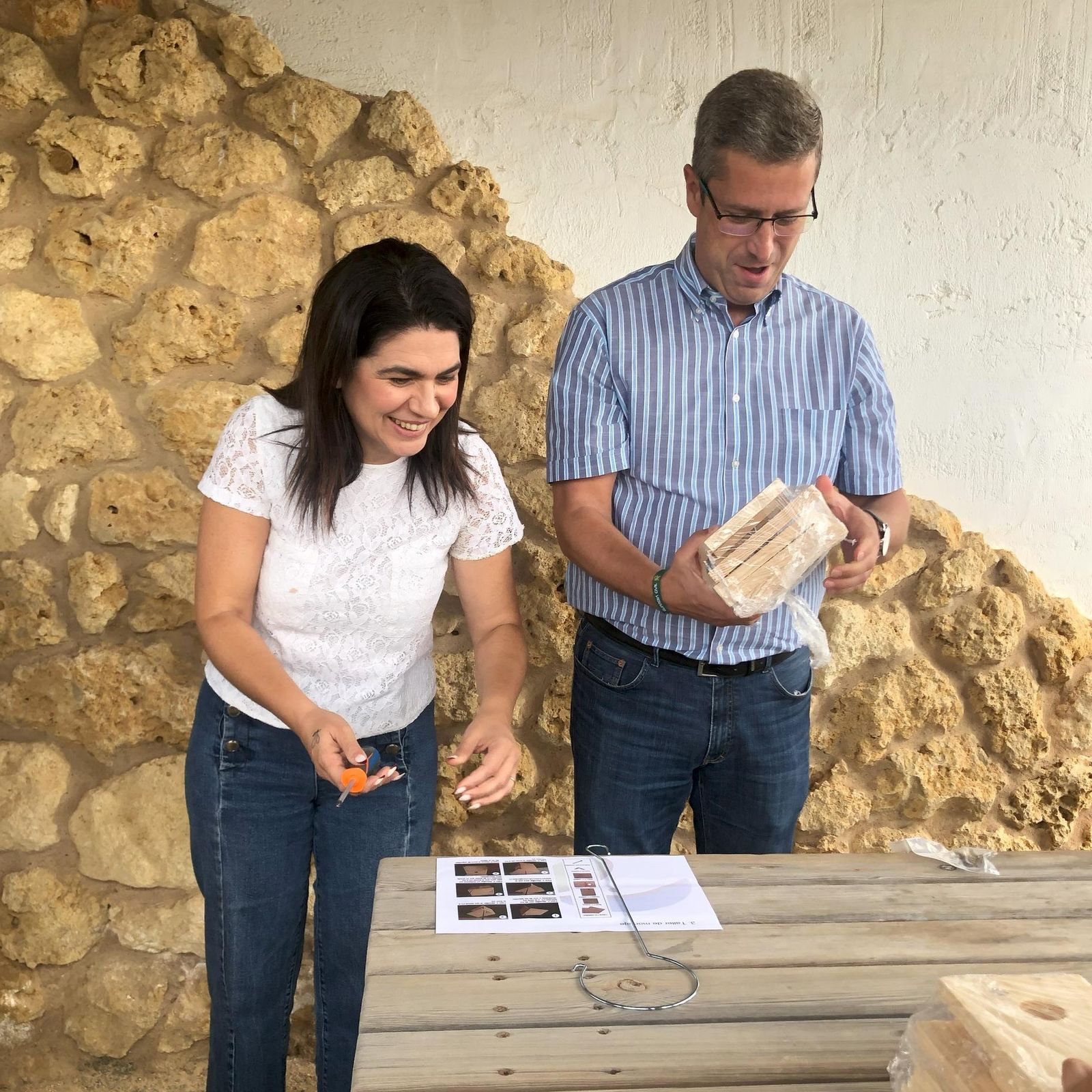 La delegada territorial de Economía, Hacienda, Fondos Europeos y de Industria, Energía y Minas en Huelva, Lucía Núñez, en la iniciativa.