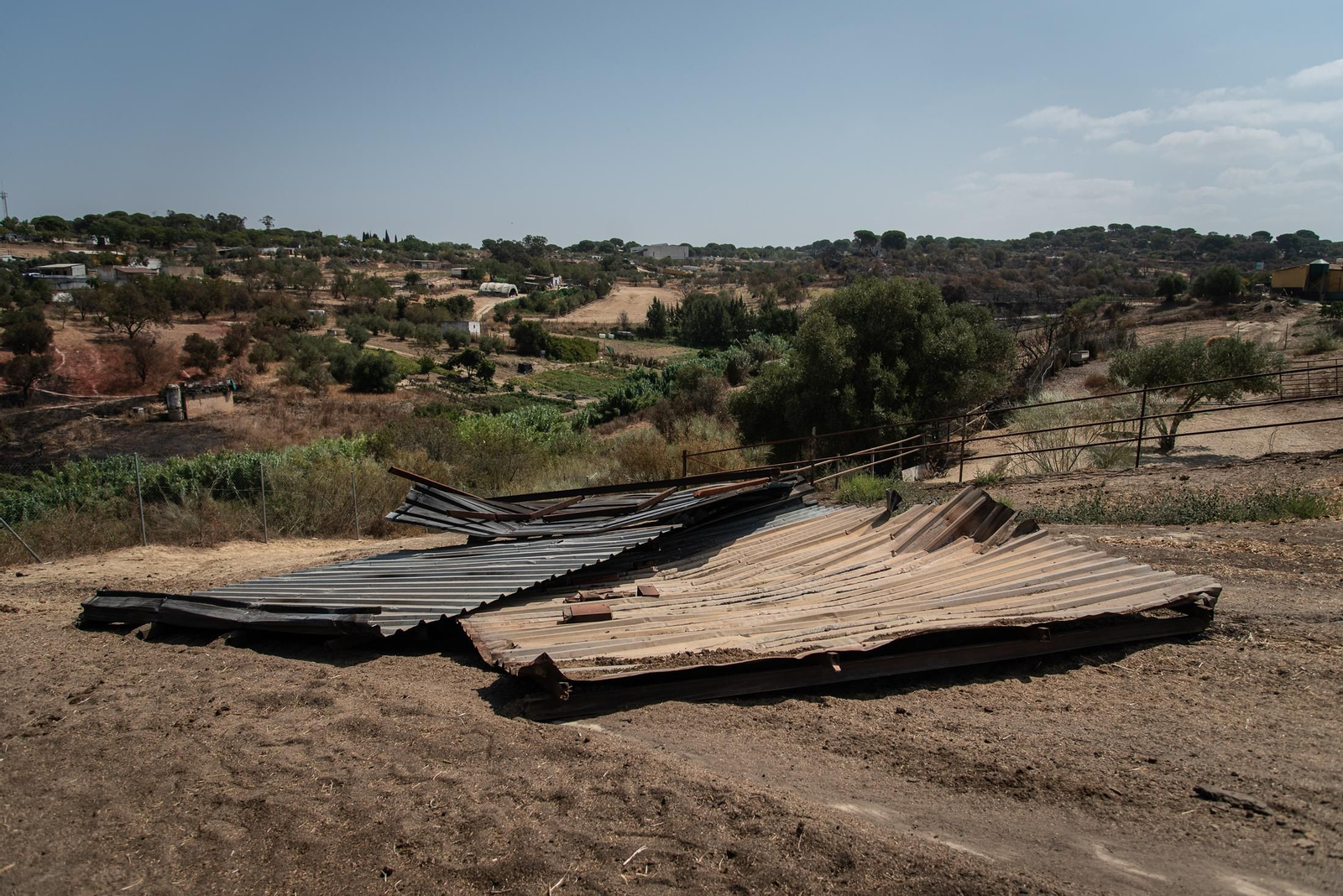 Imágenes de los destrozos causados por el incendio de Lucena del Puerto