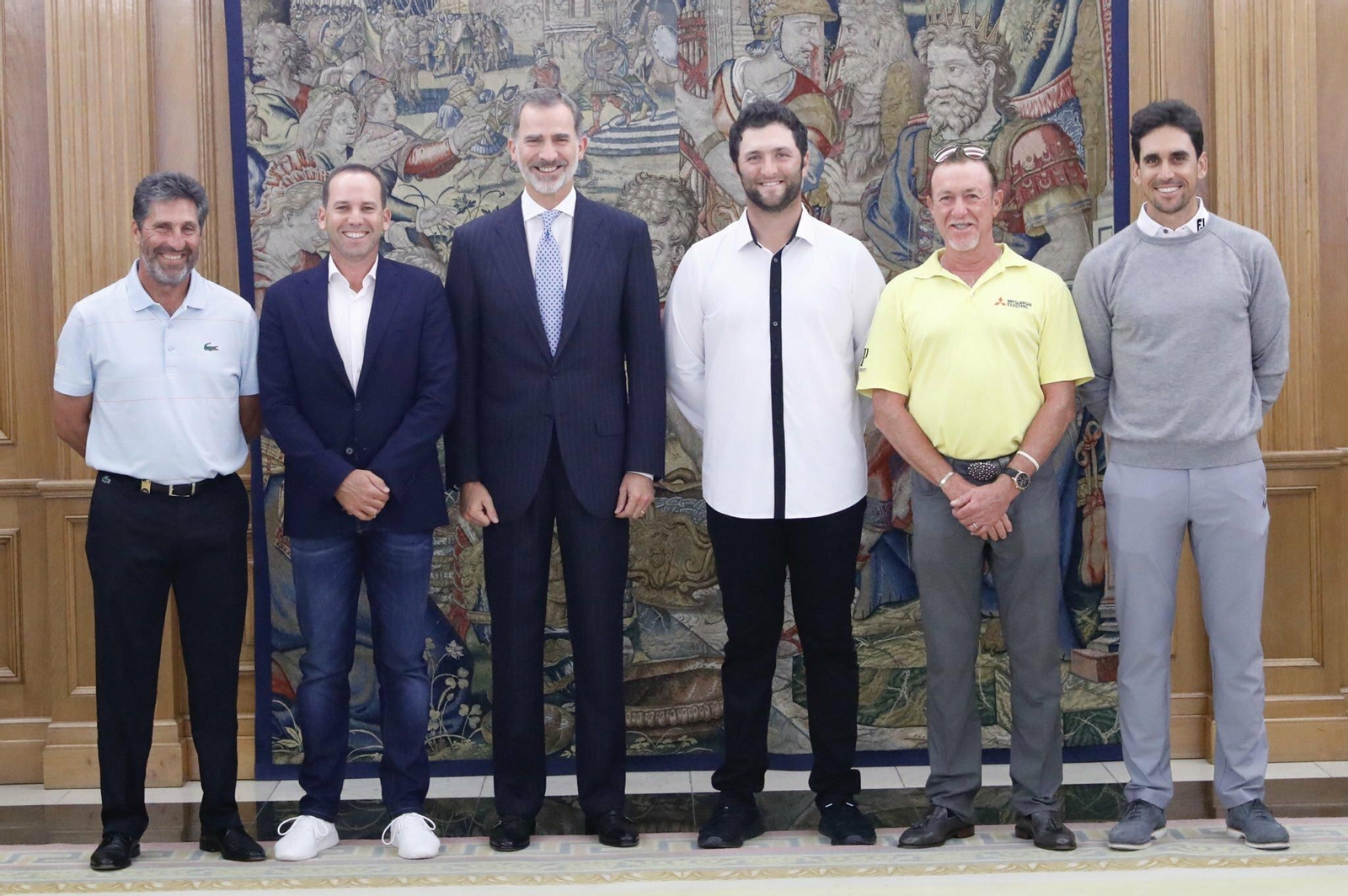 S. M. el Rey Felipe IV recibe a Miguel Ángel Jiménez en la Casa Real S. M. el Rey Felipe IV recibe a Miguel Ángel Jiménez en la Casa Real