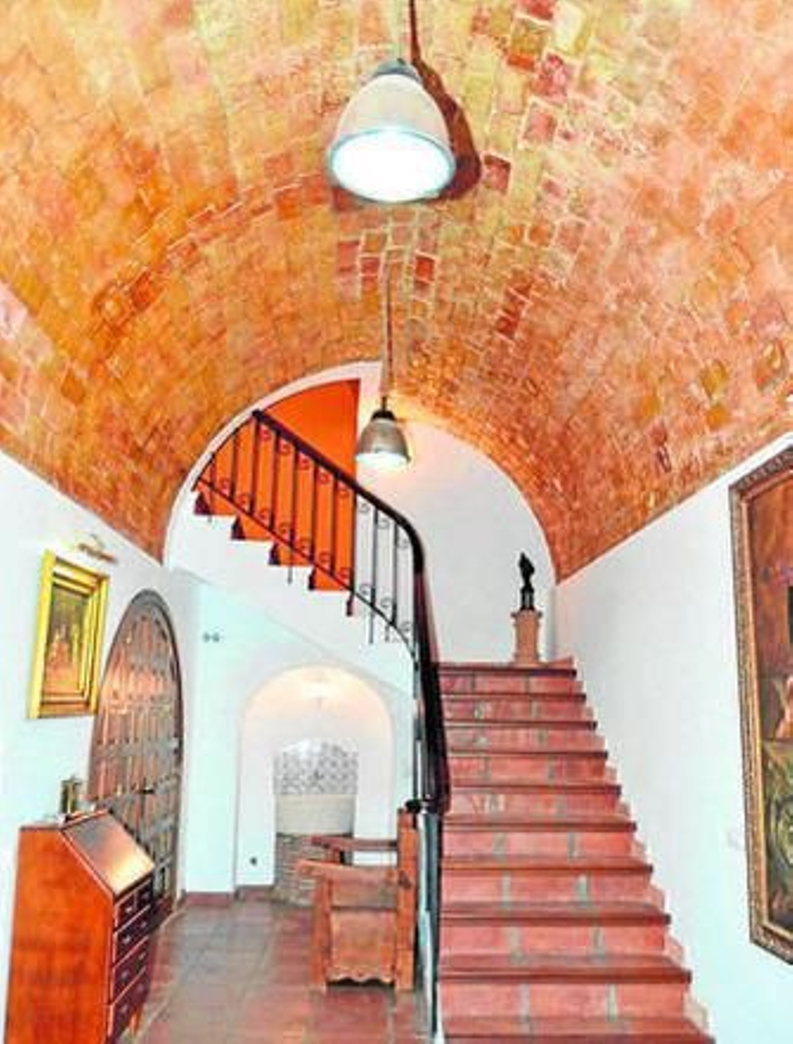 Espacio de la casa en el que se aprecia una de las bóvedas.
