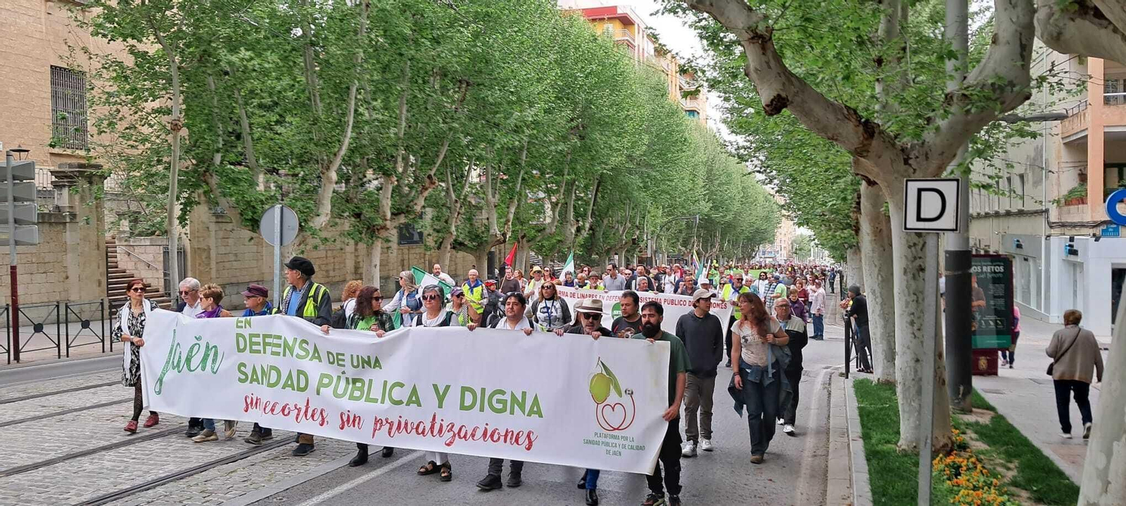 En imágenes: así ha transcurrido en Jaén la manifestación por una sanidad pública de calidad