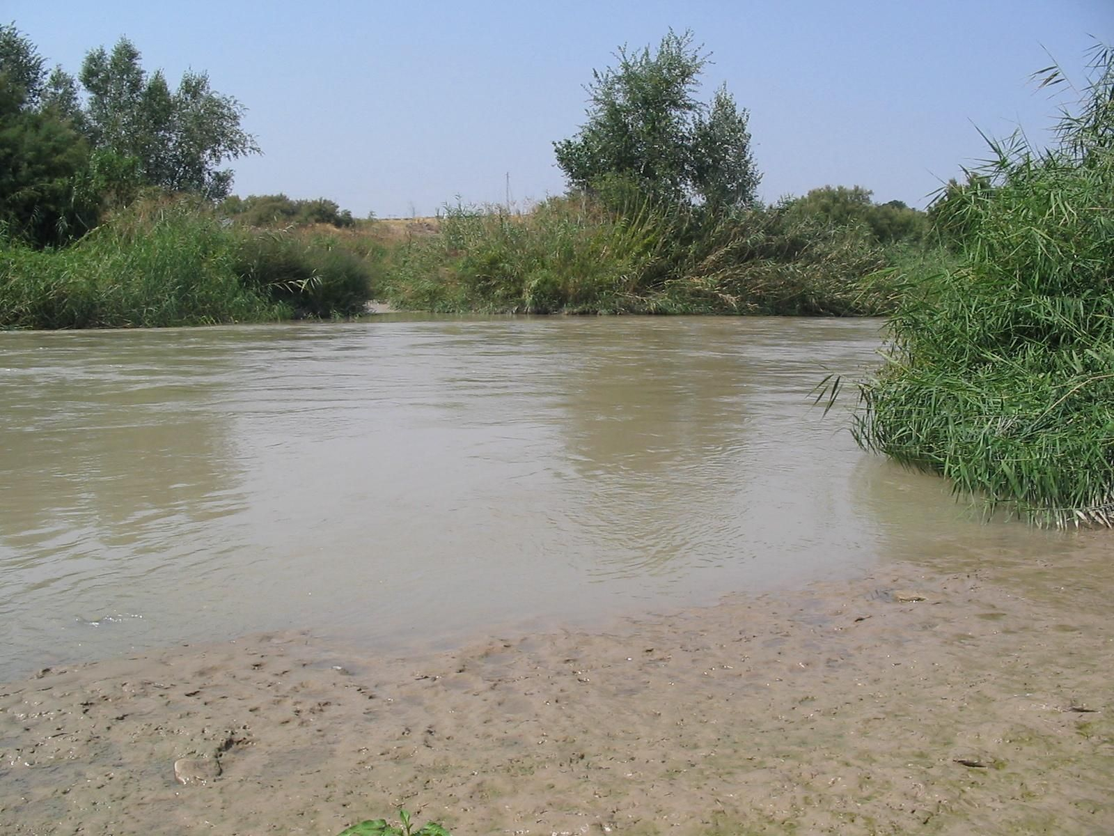 Cauce del río Genil en la zona donde se prevé ubicar la presa de San Calixto.