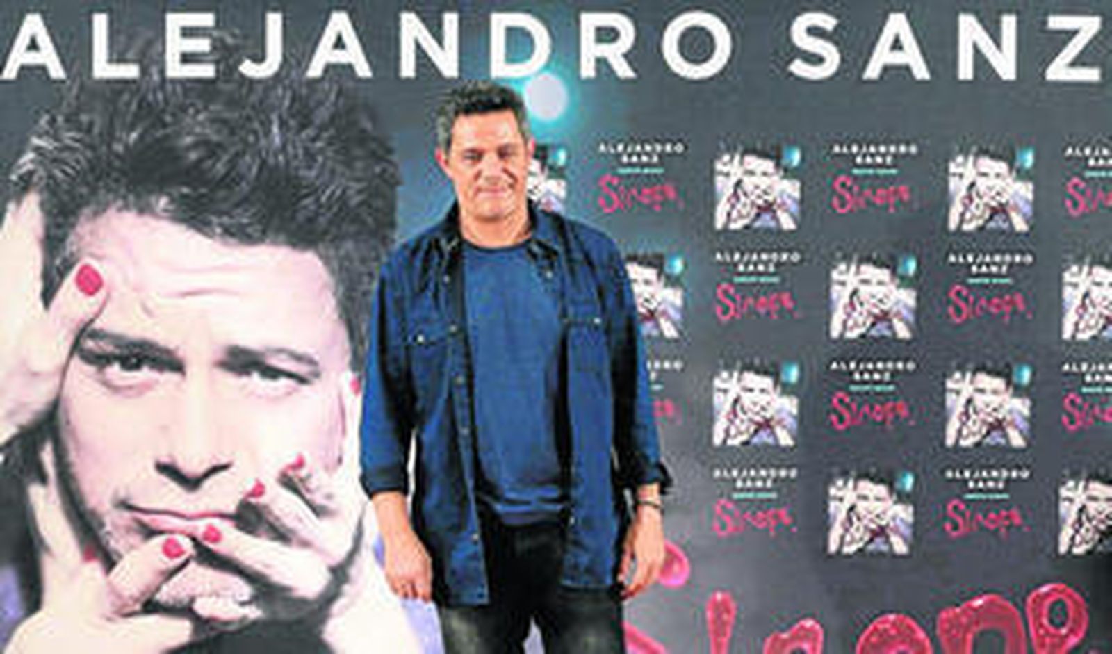 Alejandro Sanz, ayer durante la presentación de 'Sirope' en el Museo Reina Sofía de Madrid.