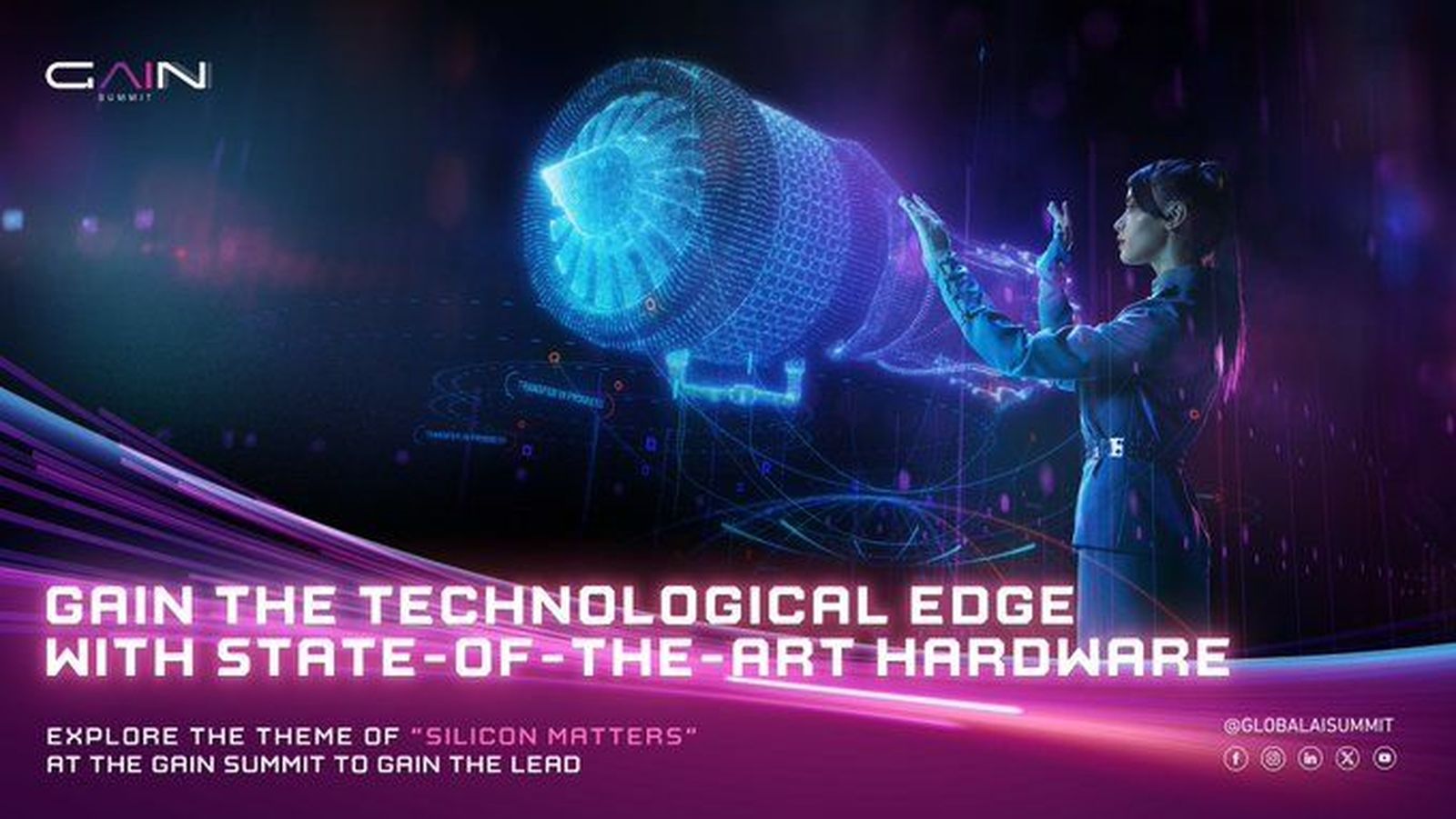 Cartel promocional de GAIN 2024.