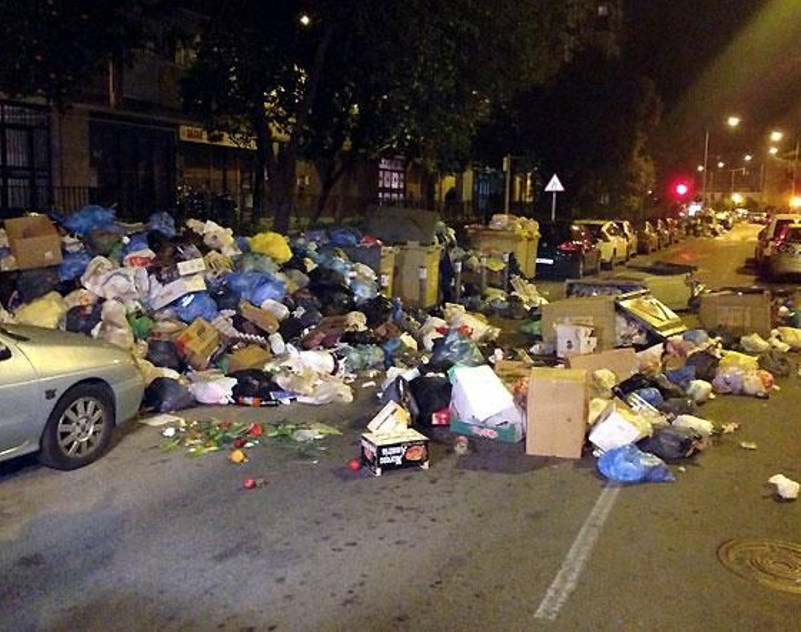 Imágenes de la huelga de Lipasam