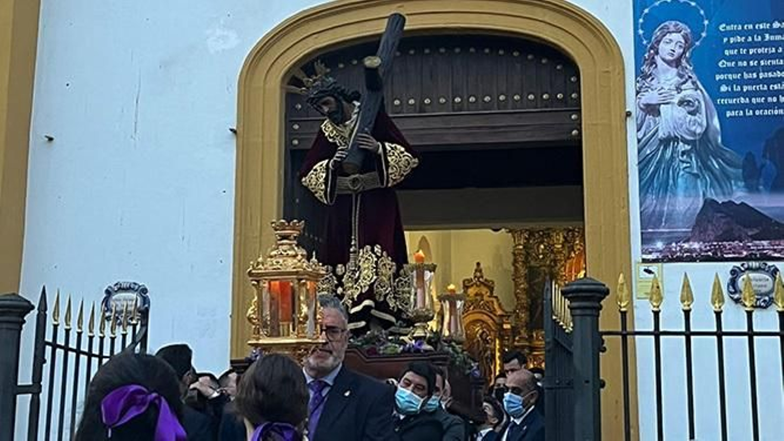 El traslado del Gran Poder de La Línea a su casa hermandad desde la Inmaculada.