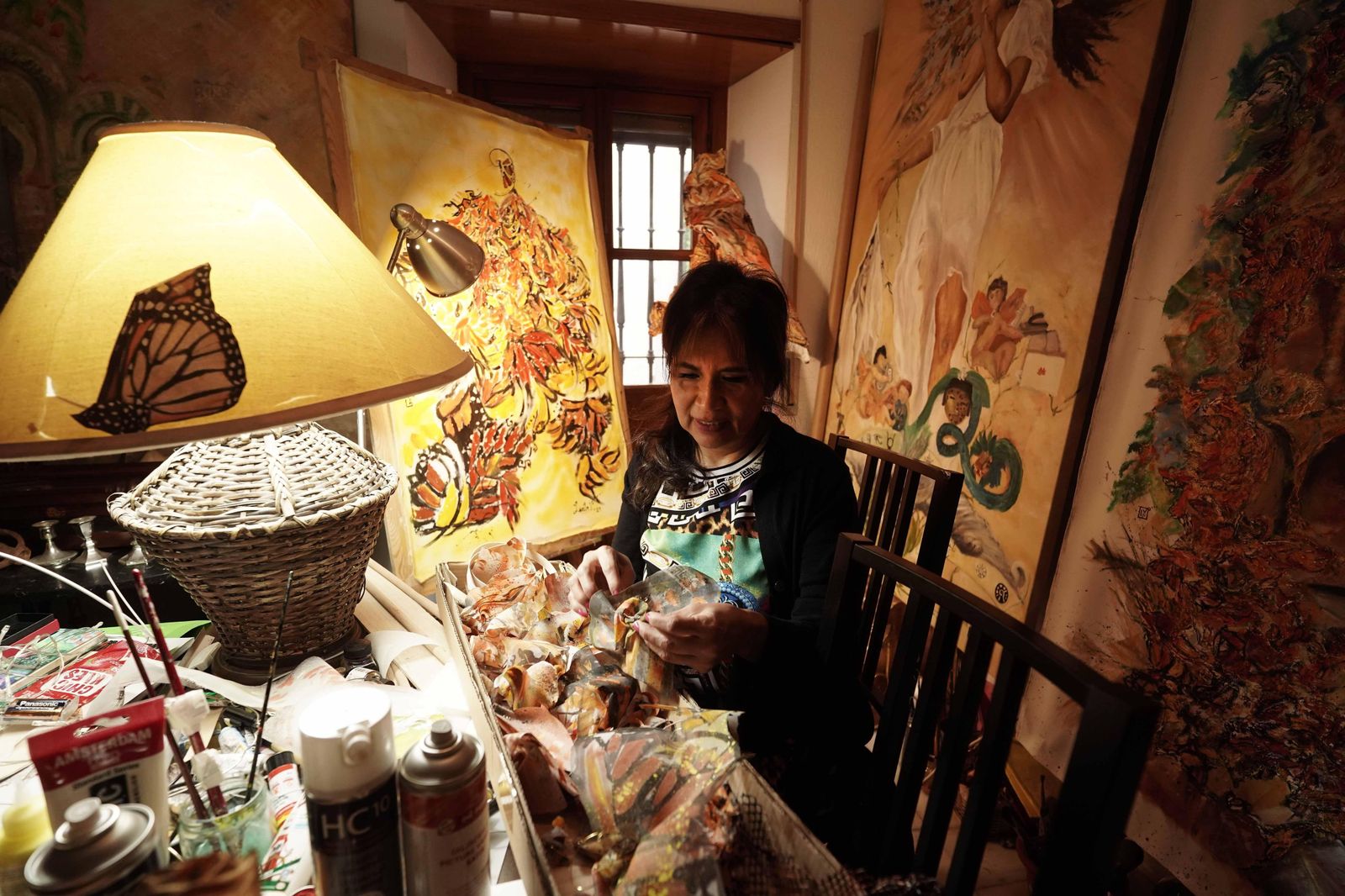 La artista mexicana Lucila Veloz.