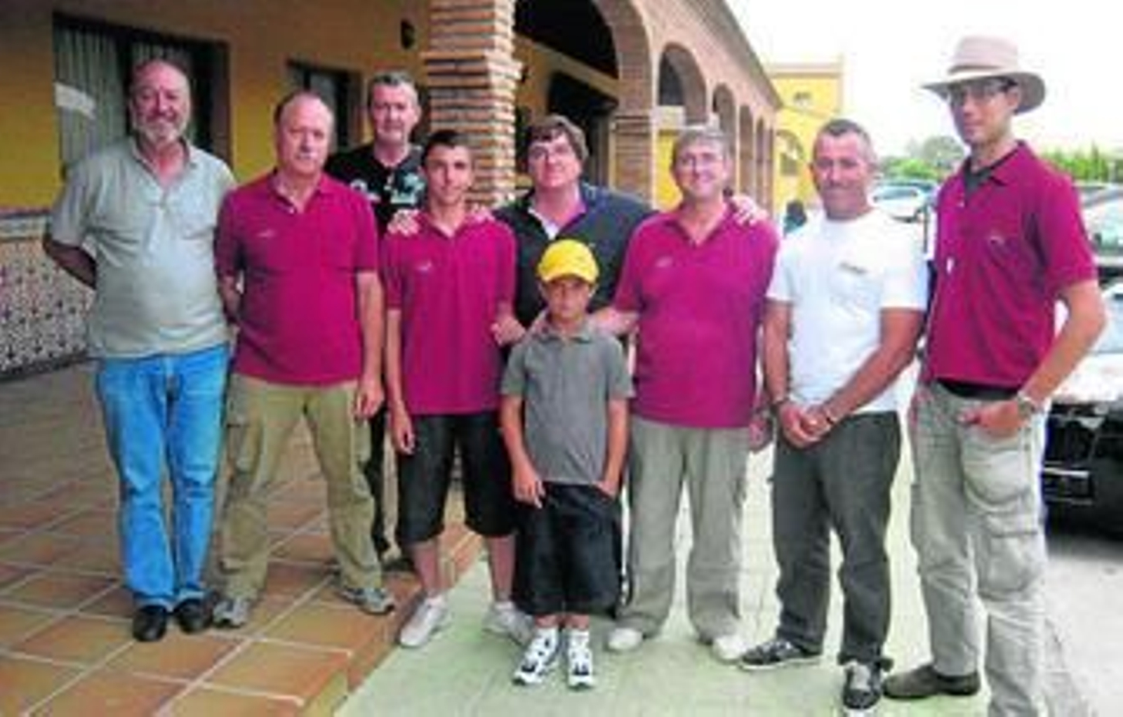 Los integrantes del Club Arquero Chiclana, que estuvieron presentes en la competición provincial.