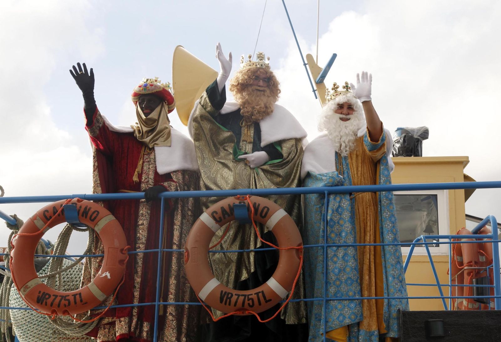 Huelva, a donde llegan los Reyes Magos y Papá Noel en barco