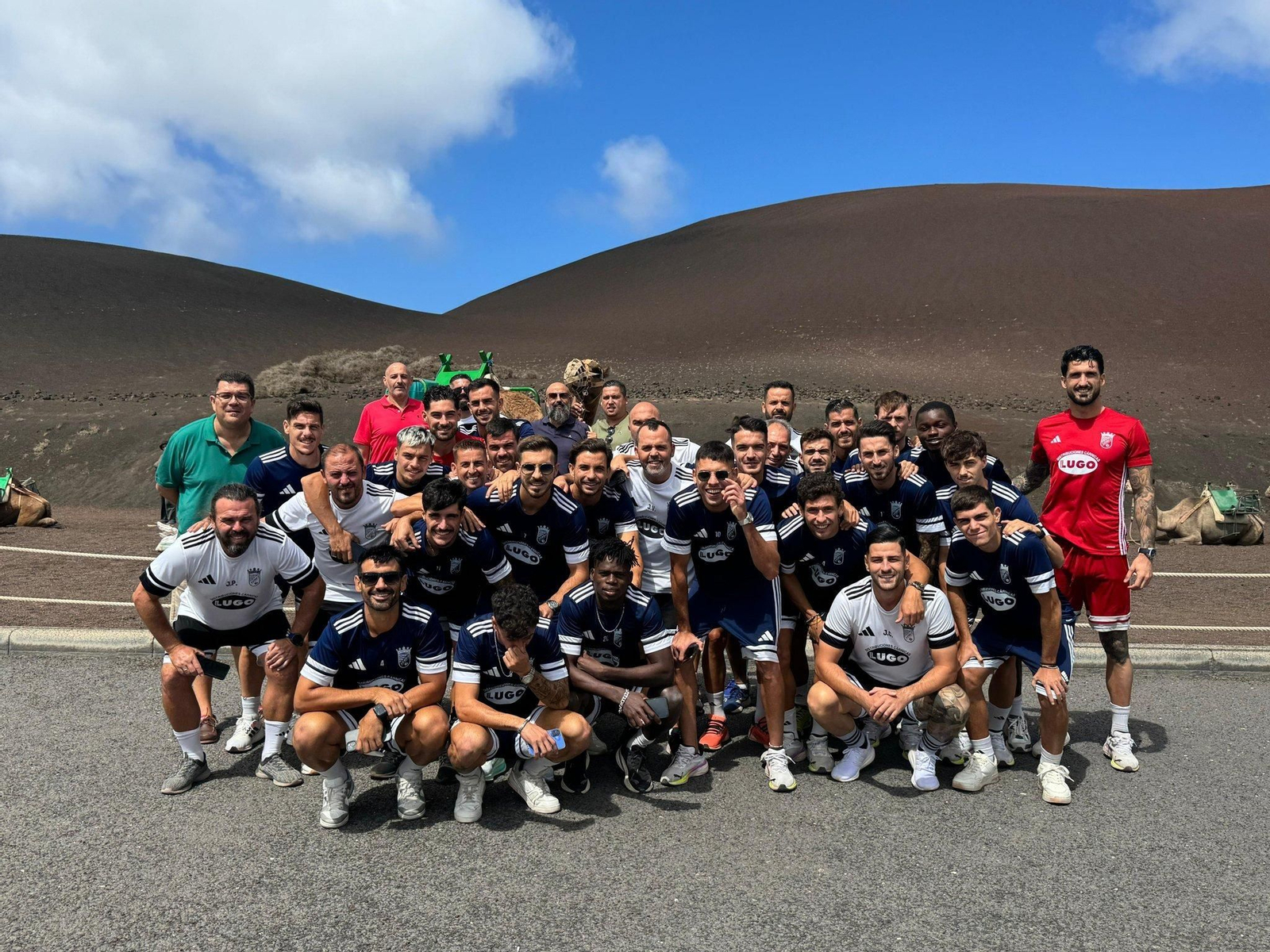 Visita del Xerez CD al Parque del Timanfaya