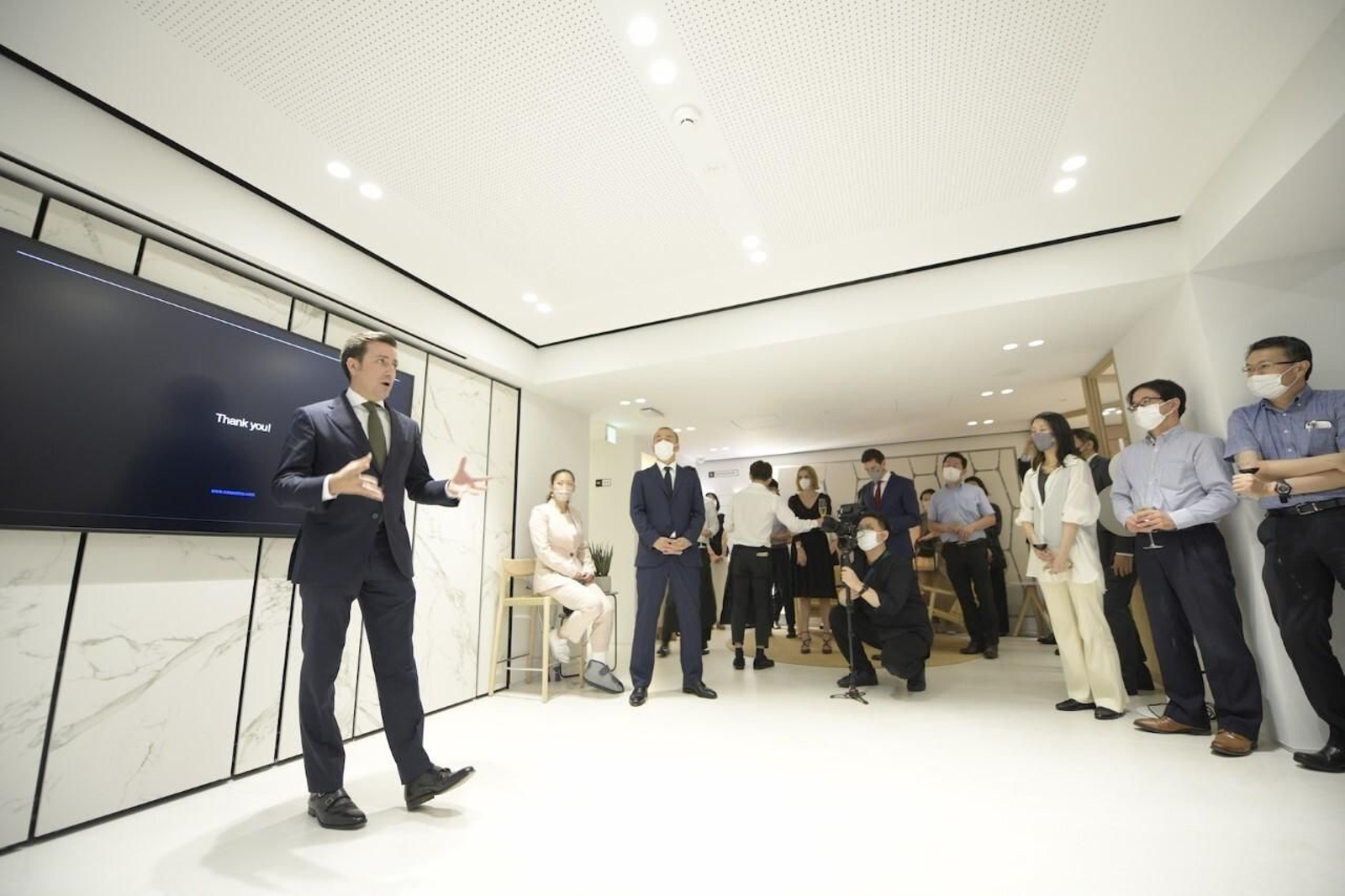Eduardo Cosentino, VP Global de Ventas y CEO de Cosentino North America, en la apertura del Cosentino City en Tokio Eduardo Cosentino, VP Global de Ventas y CEO de Cosentino North America, en la apertura del Cosentino City en Tokio
