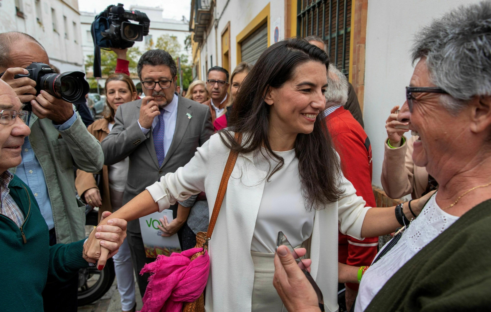 Rocío Monasterio  y Francisco Serrano, el pasado día 4 en la Macarena